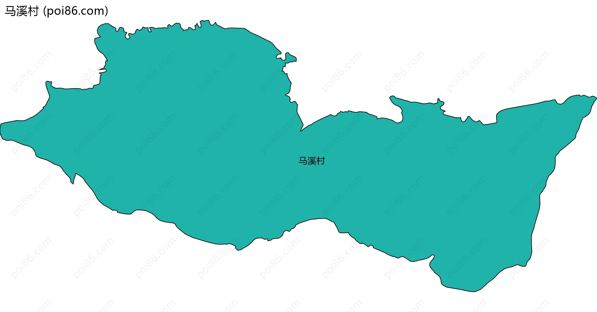 马溪村边界地图