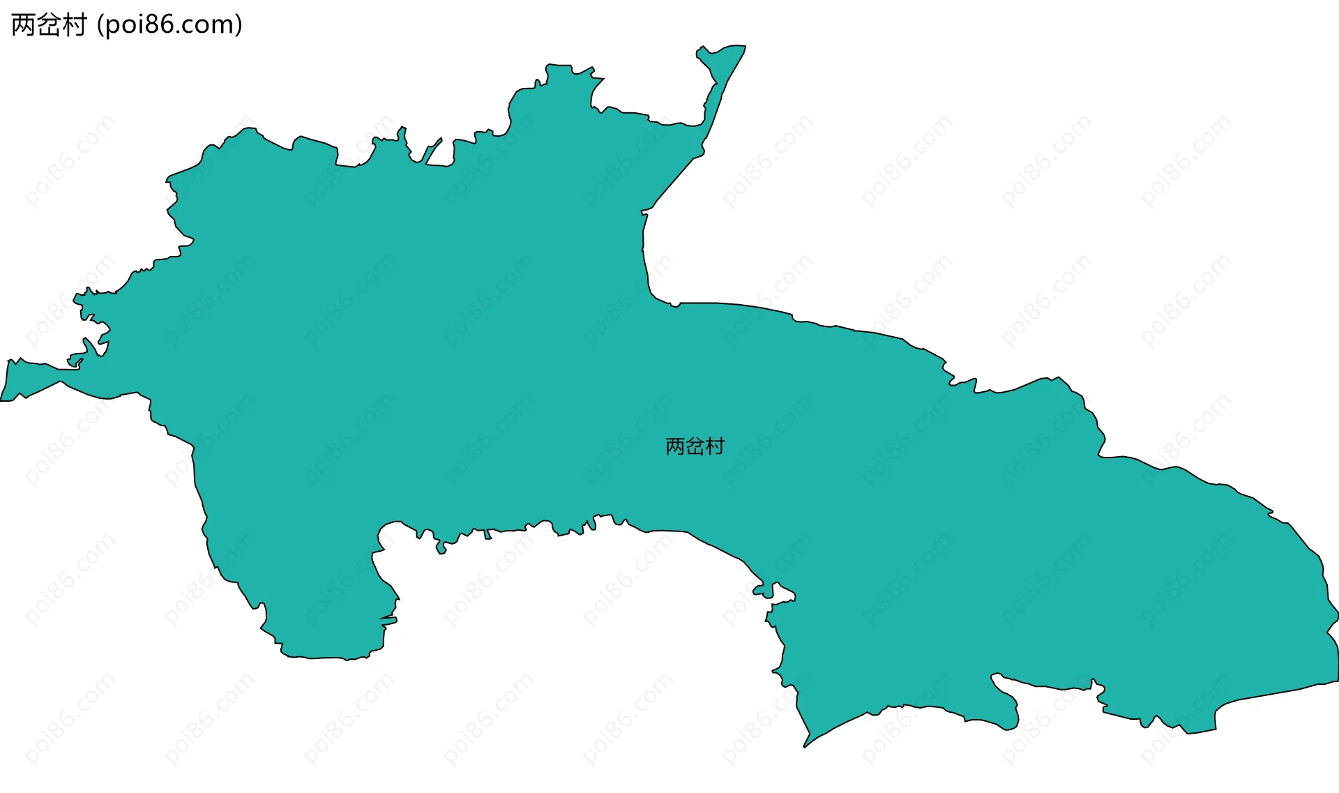 两岔村边界地图