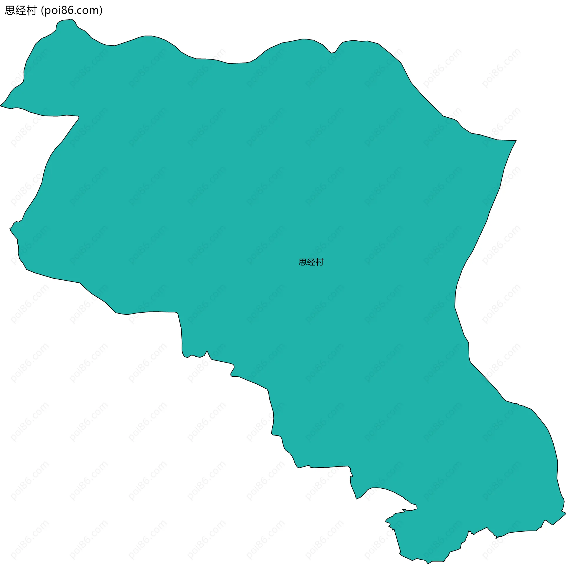 思经村边界地图