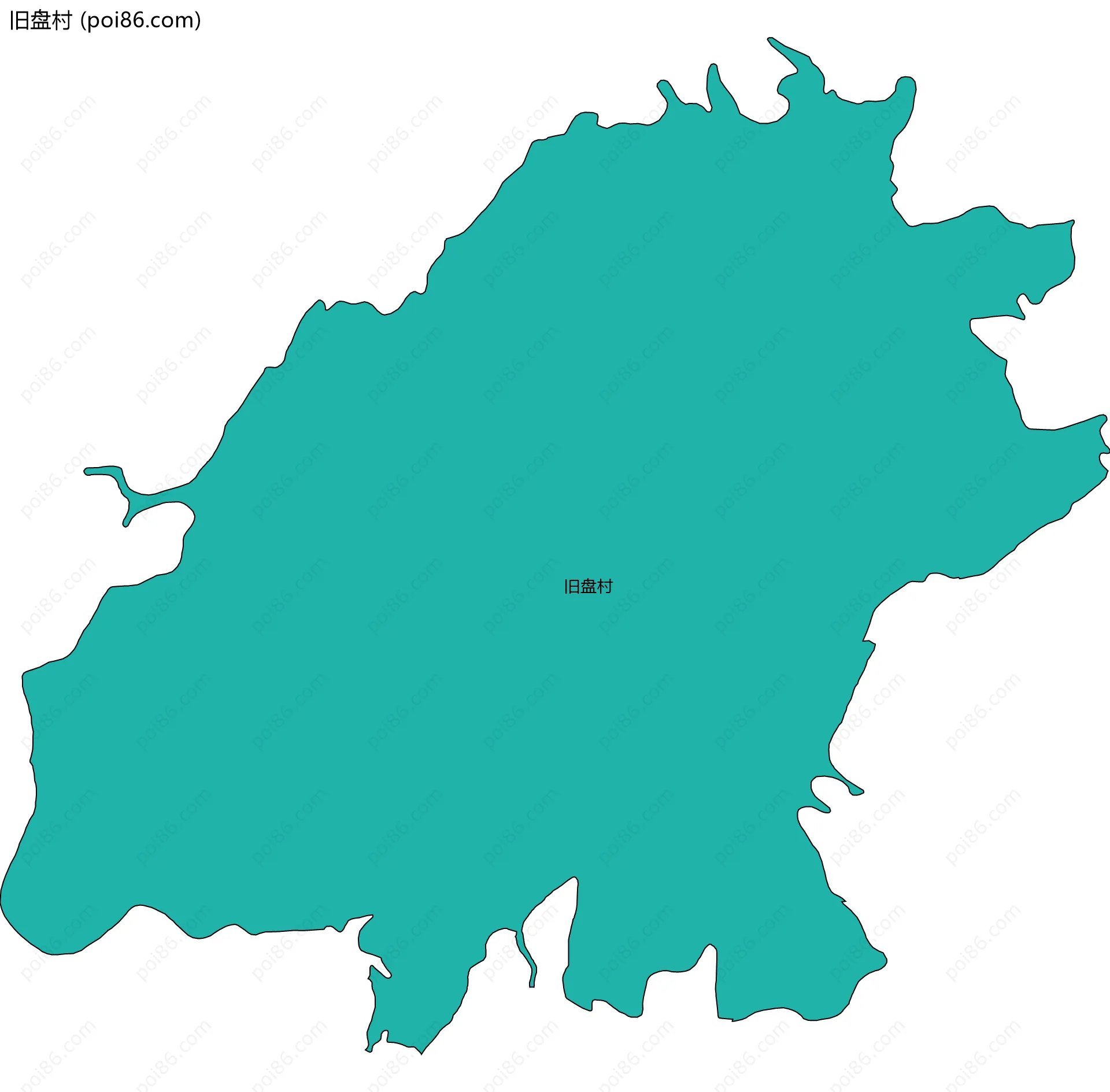 旧盘村边界地图