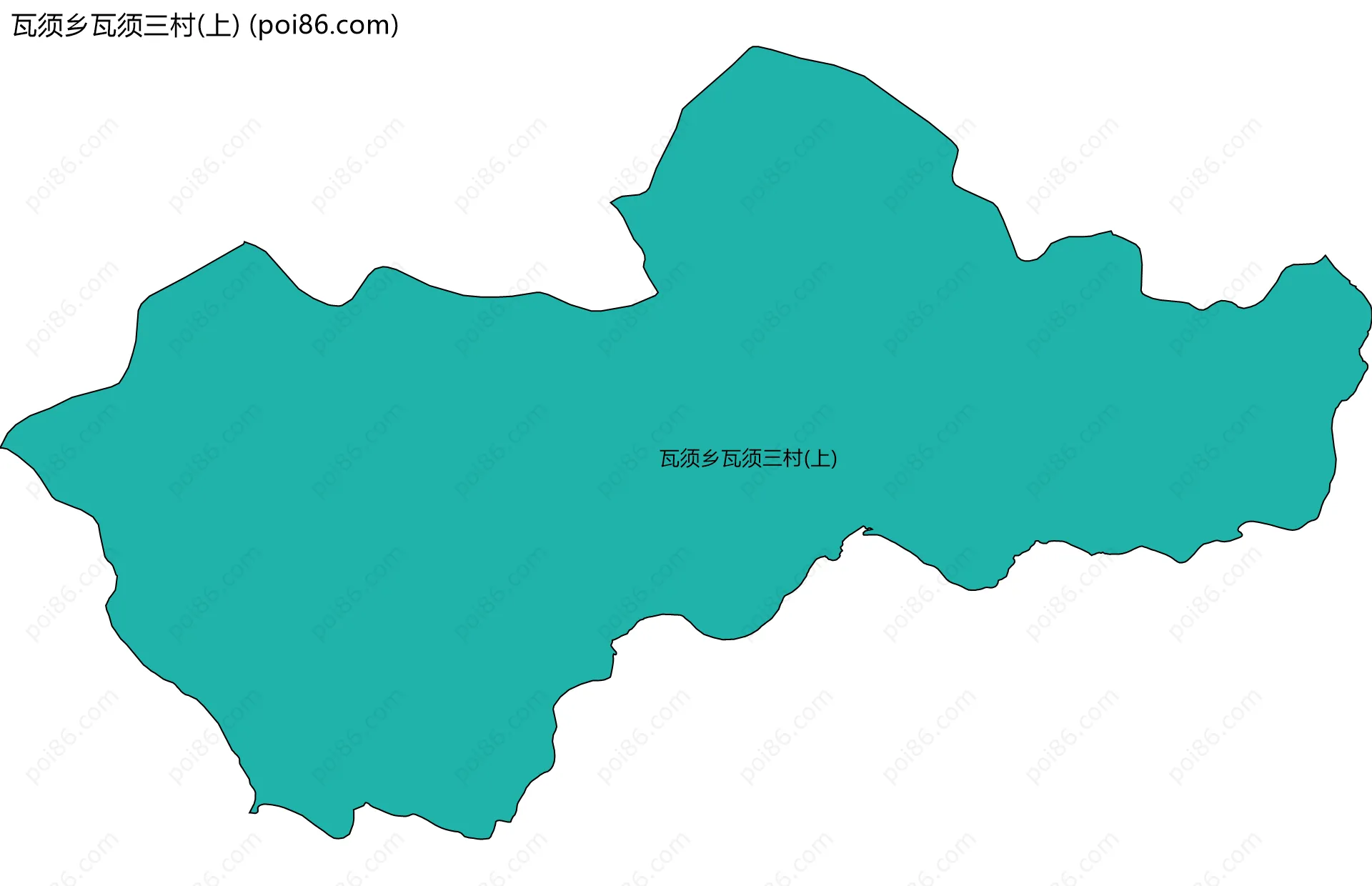 瓦须乡瓦须三村(上)边界地图