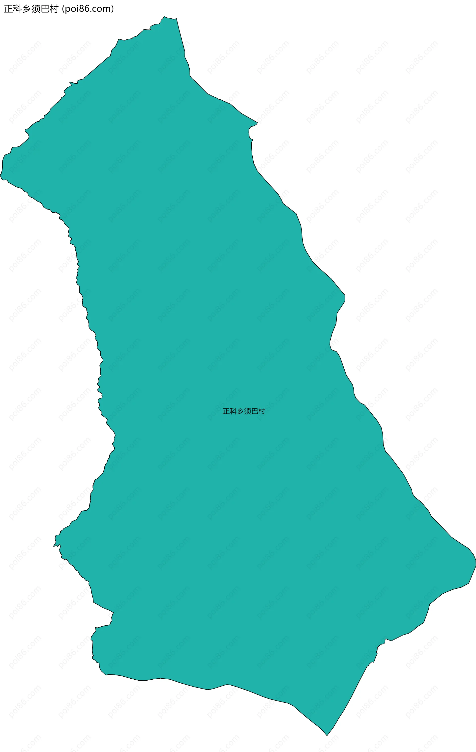 正科乡须巴村边界地图