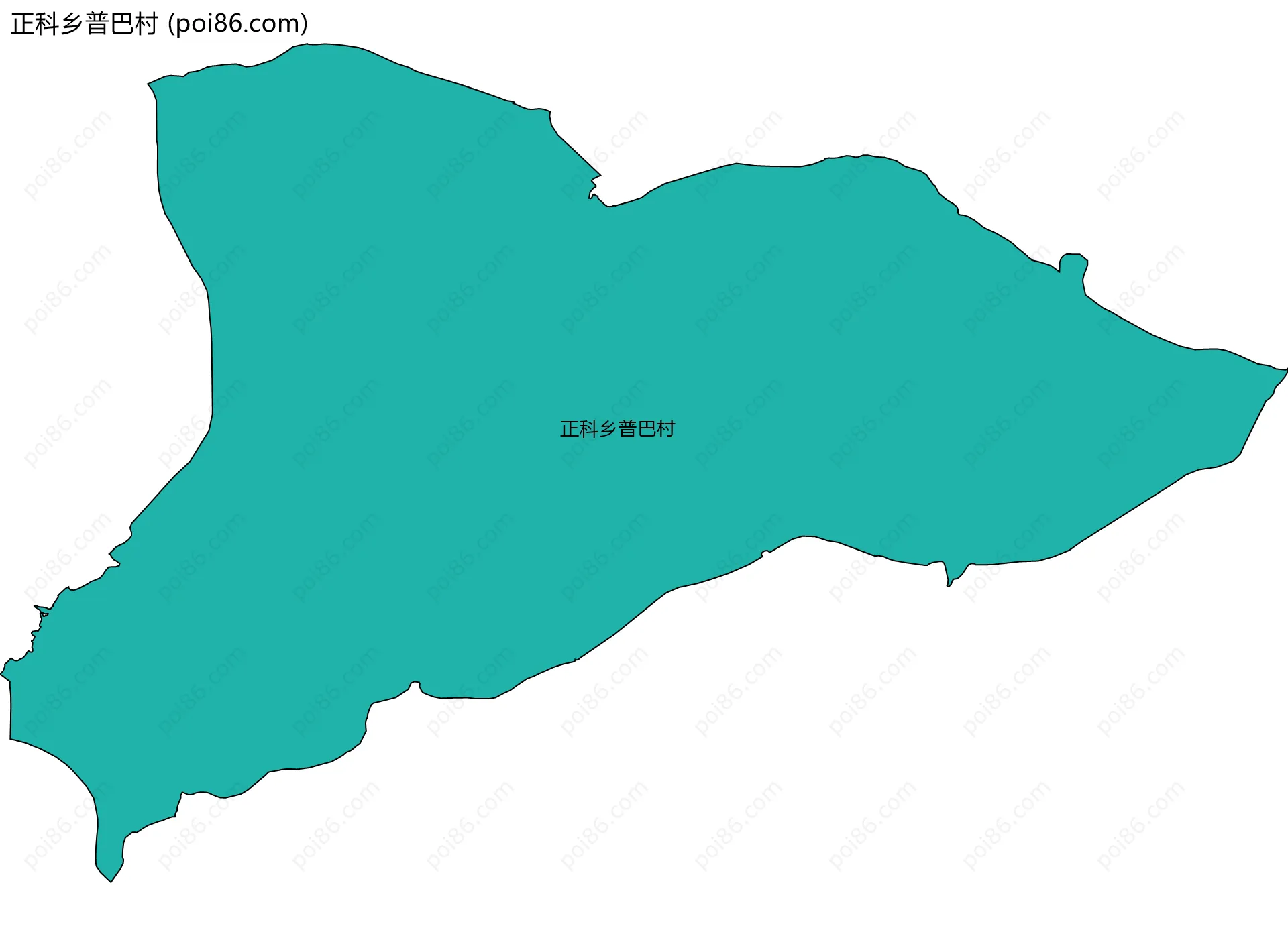 正科乡普巴村边界地图