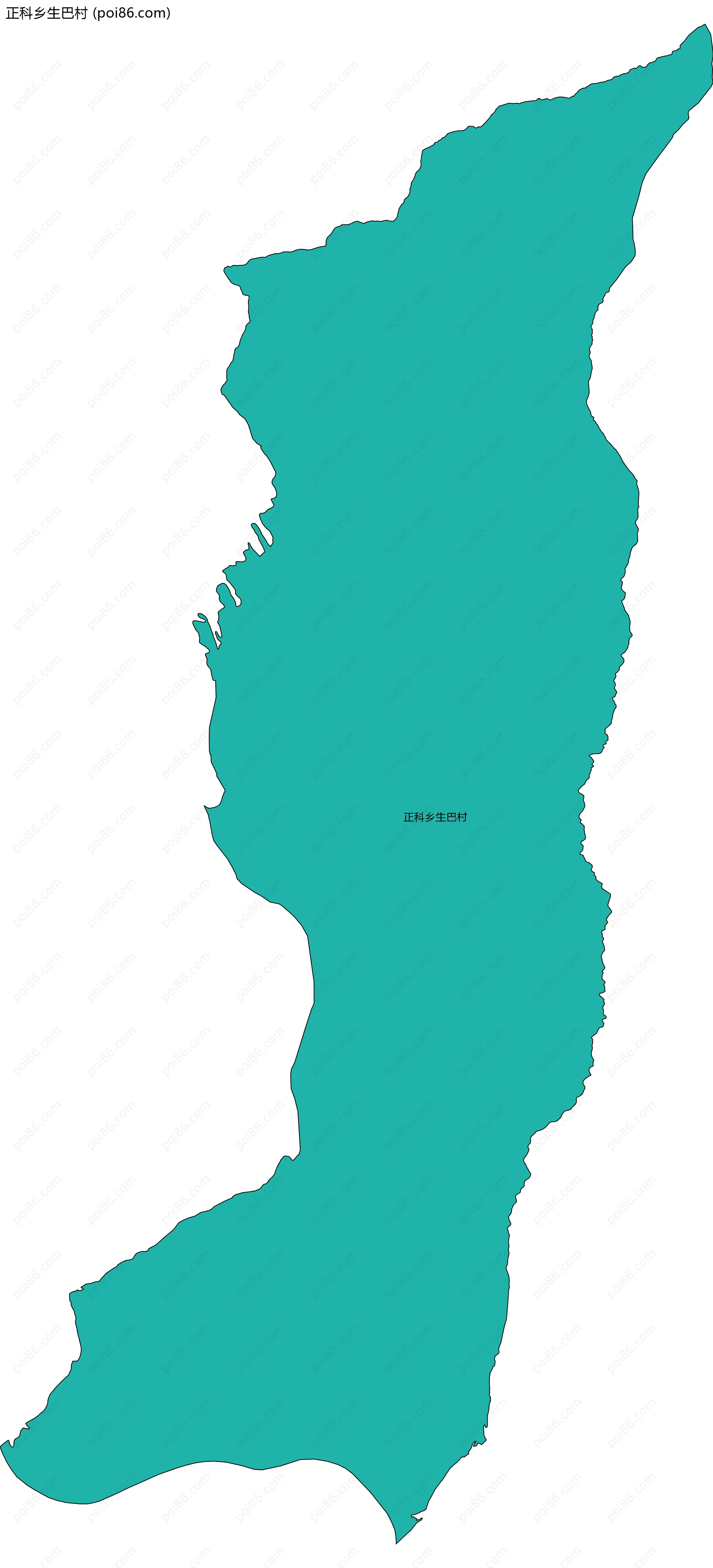 正科乡生巴村边界地图