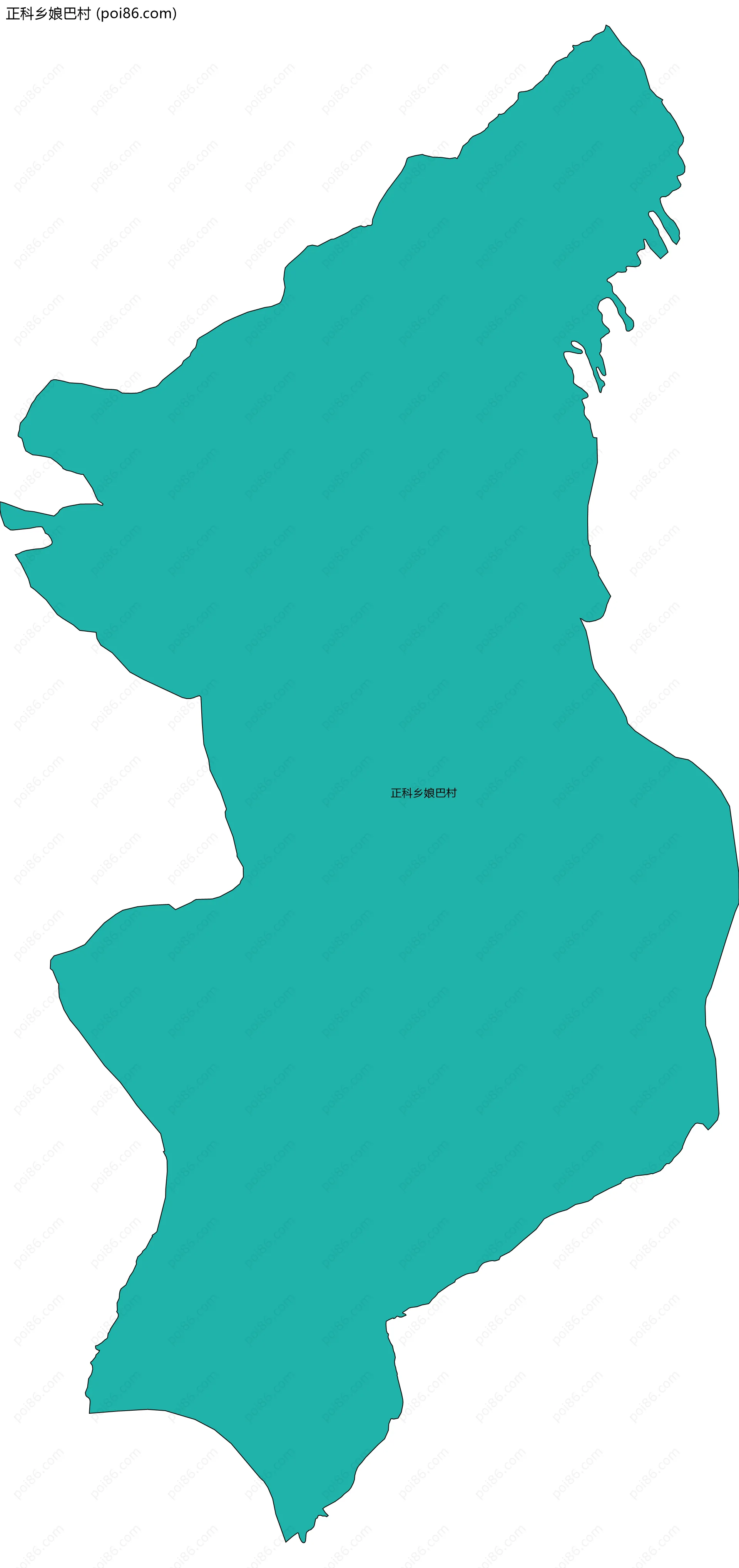 正科乡娘巴村边界地图