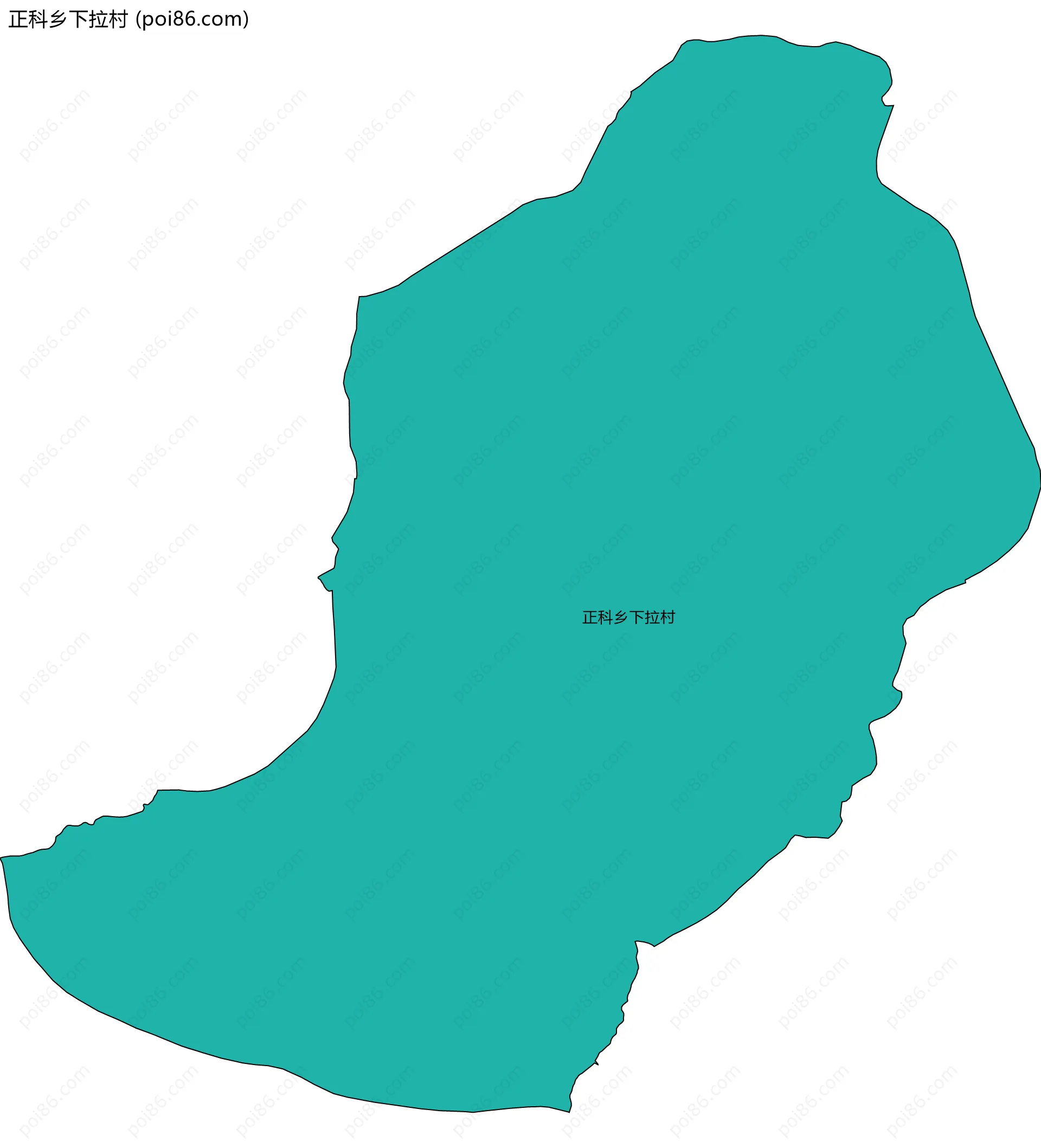 正科乡下拉村边界地图