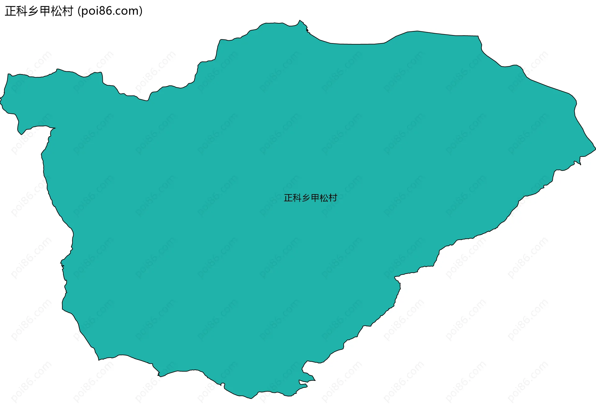 正科乡甲松村边界地图