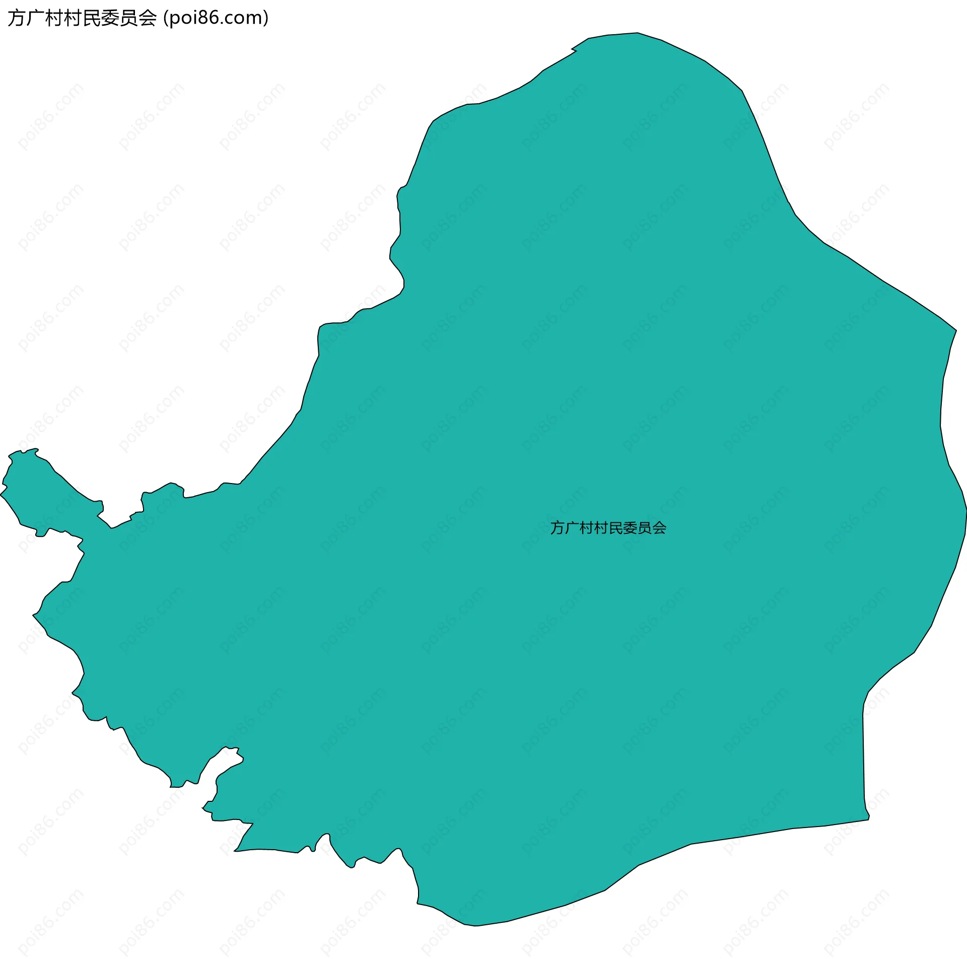 方广村村民委员会边界地图