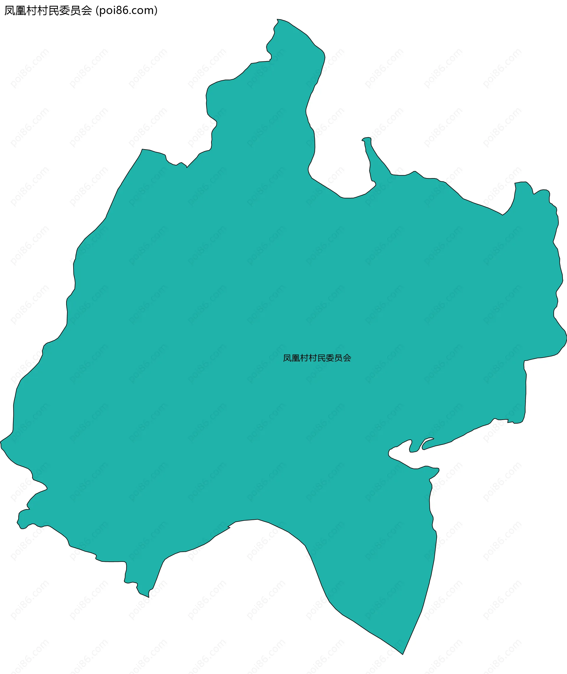 凤凰村村民委员会边界地图