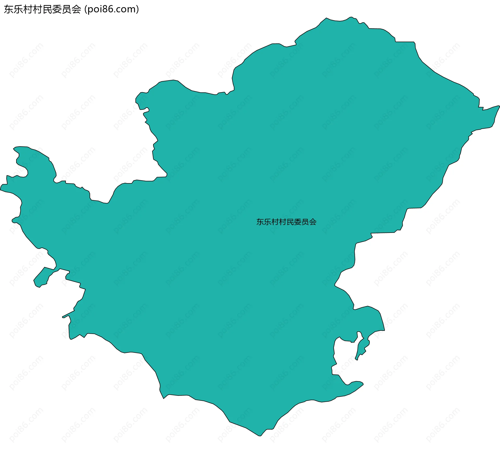 东乐村村民委员会边界地图