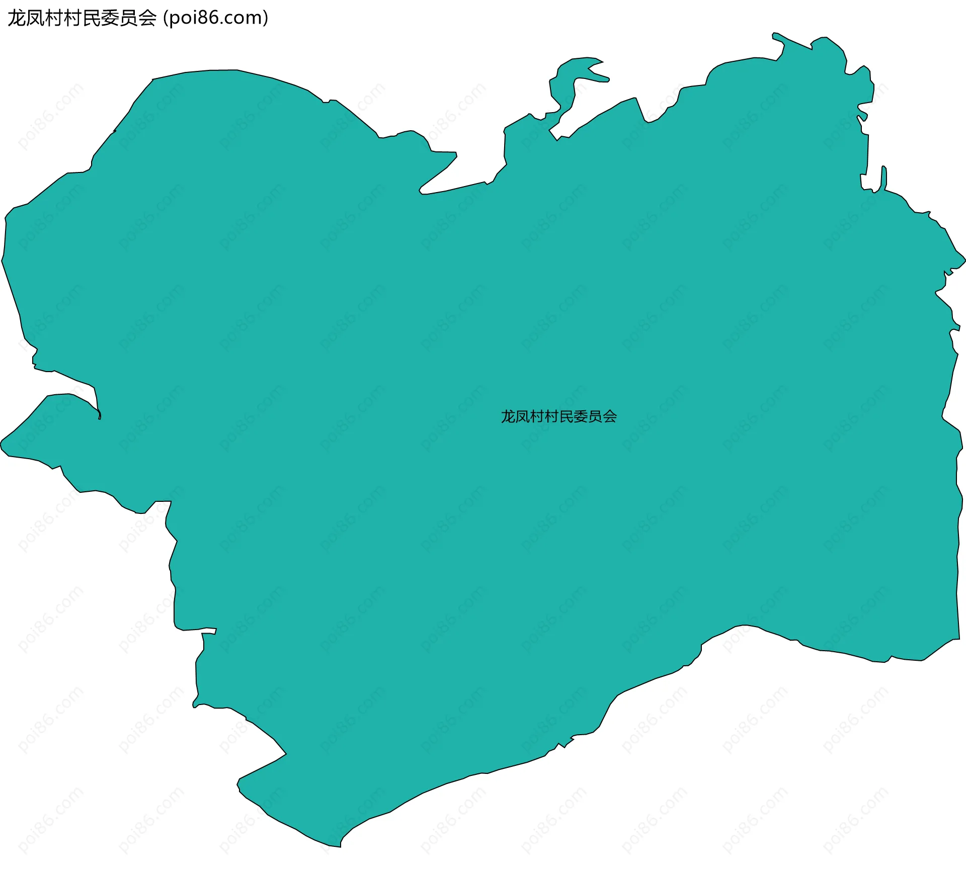 龙凤村村民委员会边界地图