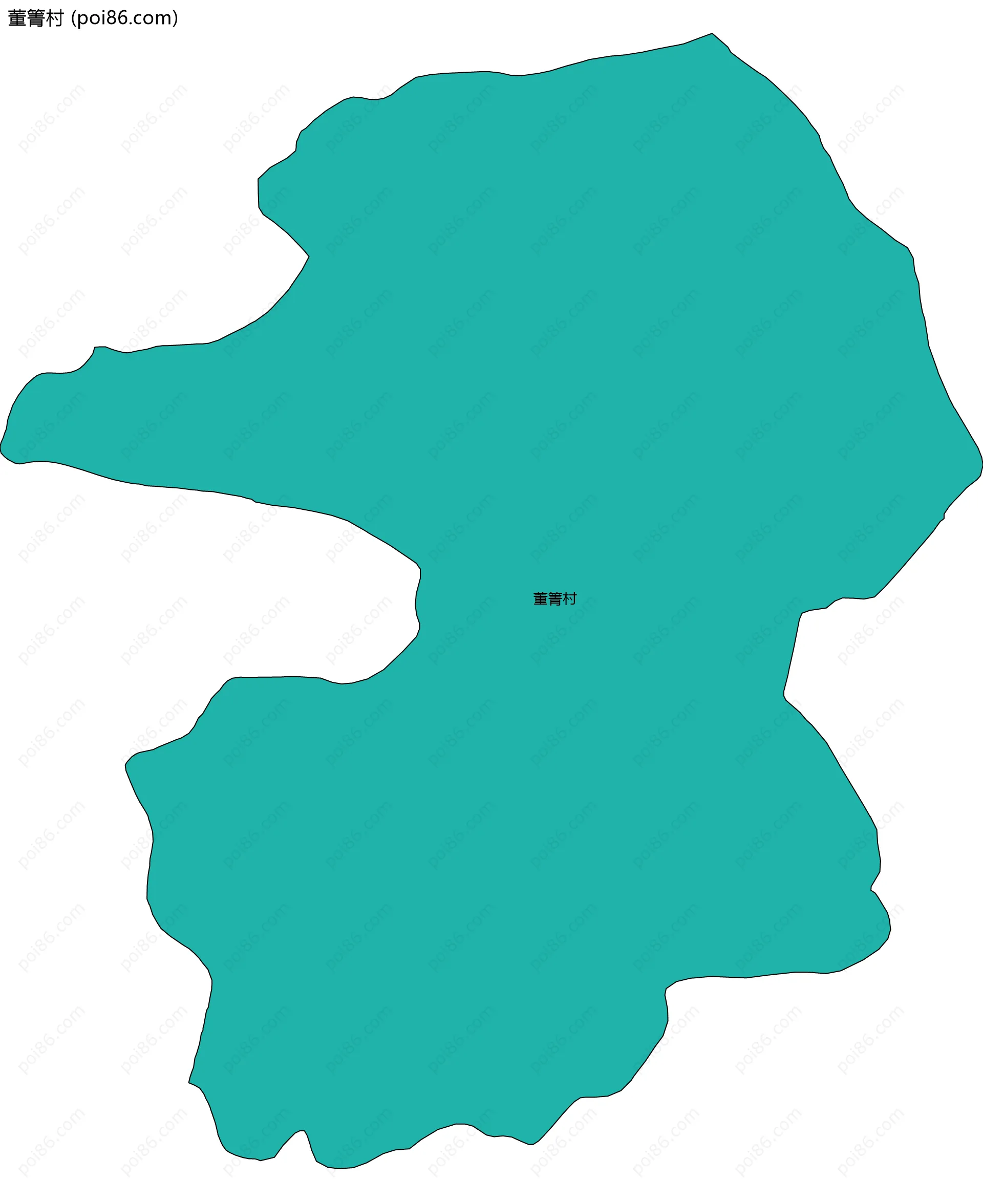 董箐村边界地图