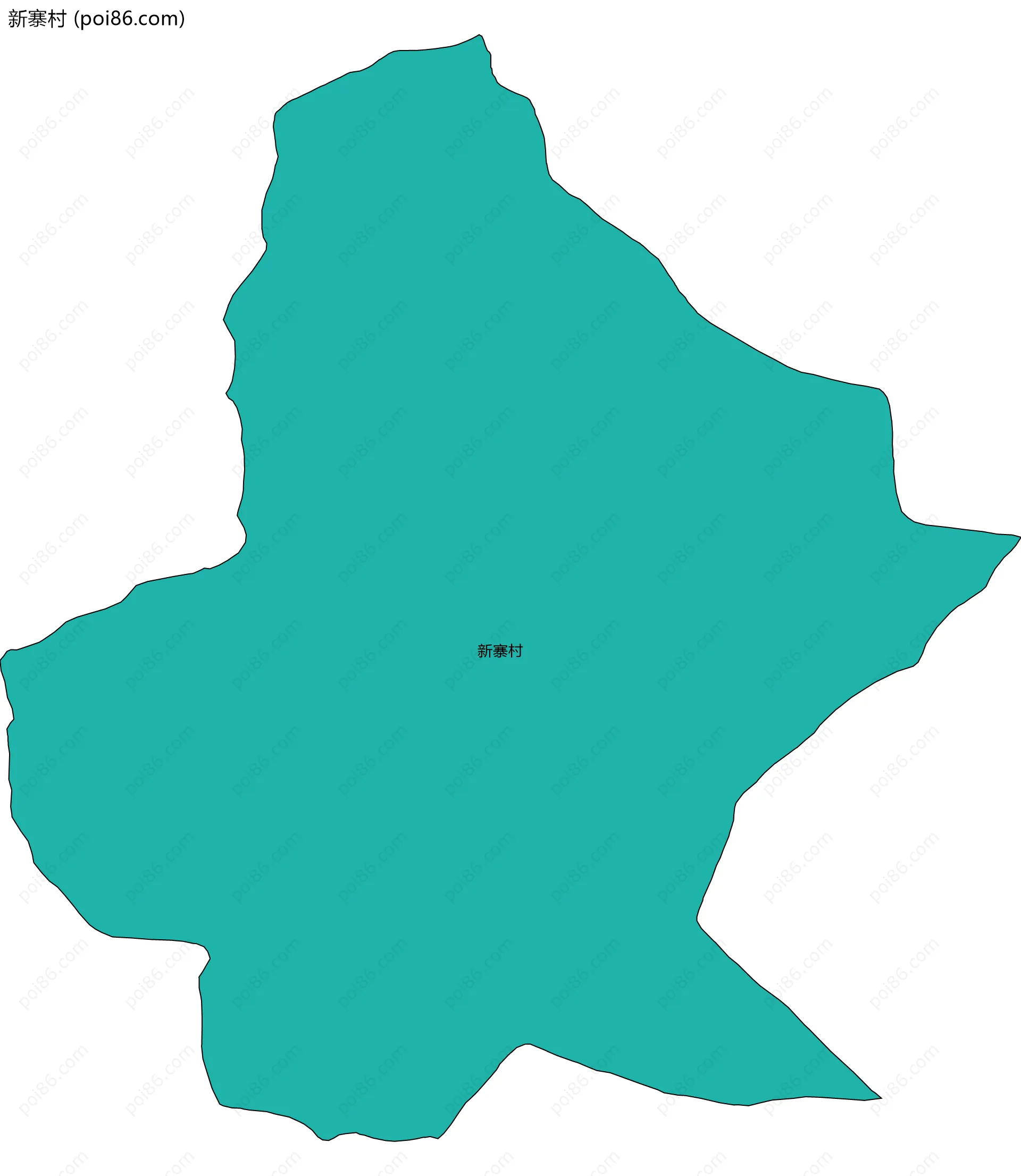 新寨村边界地图