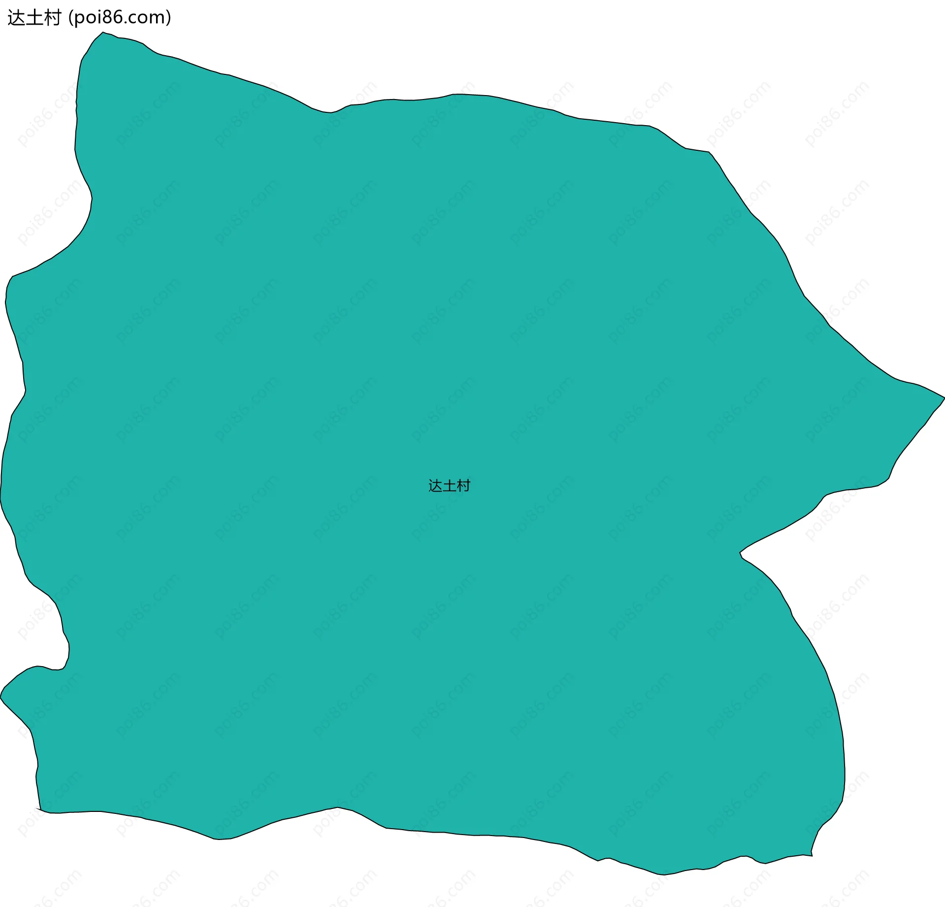 达土村边界地图