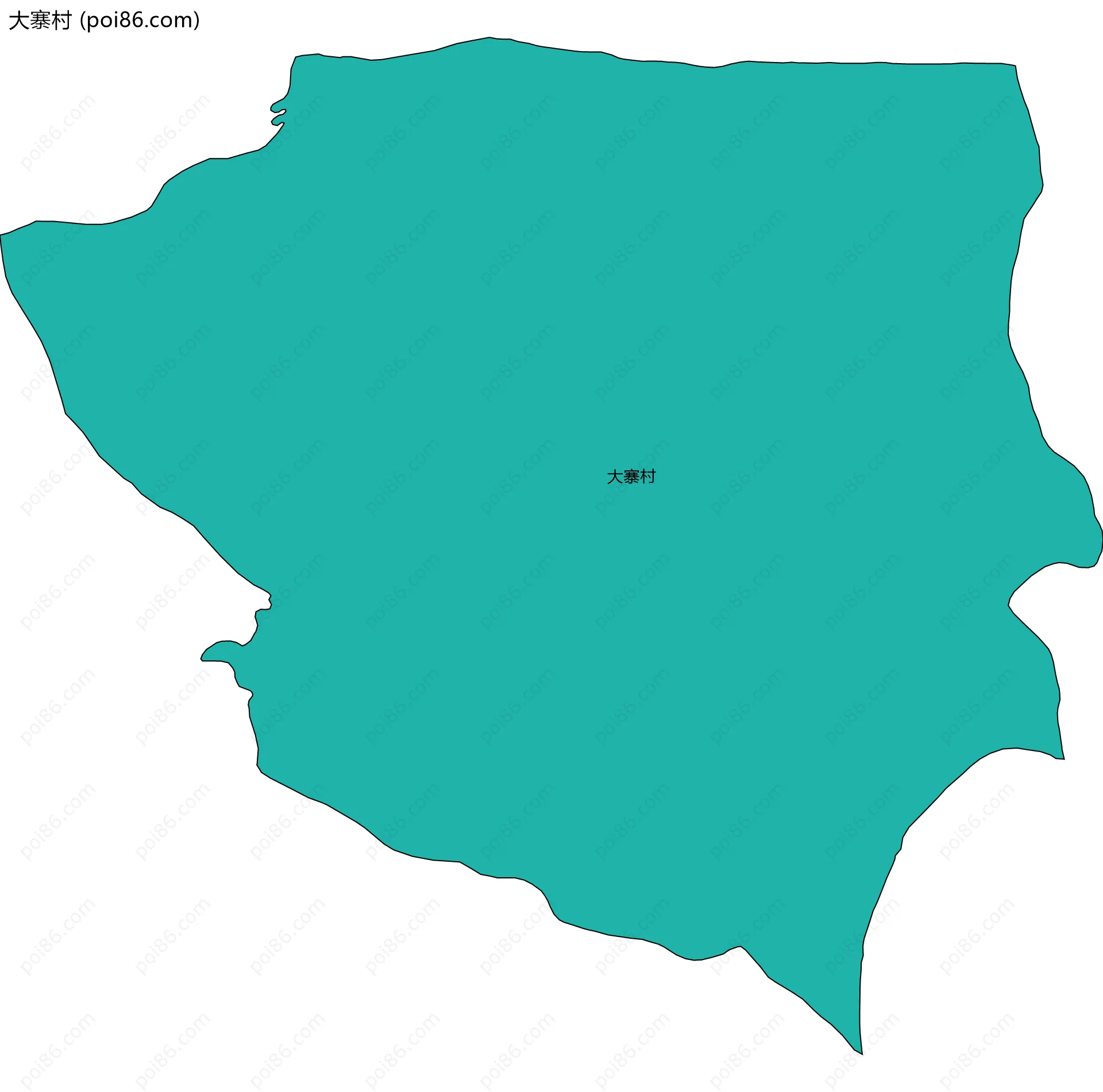 大寨村边界地图