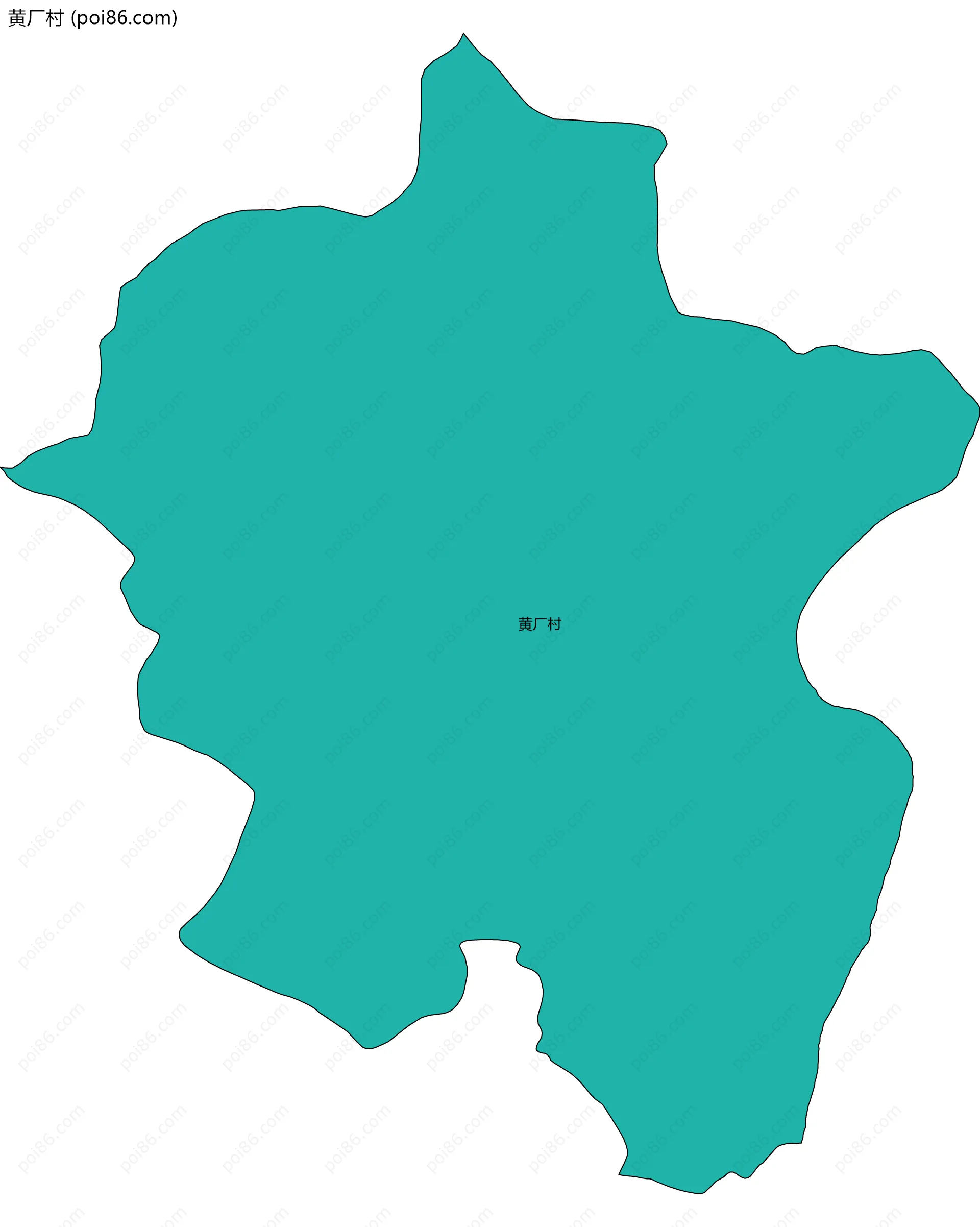 黄厂村边界地图