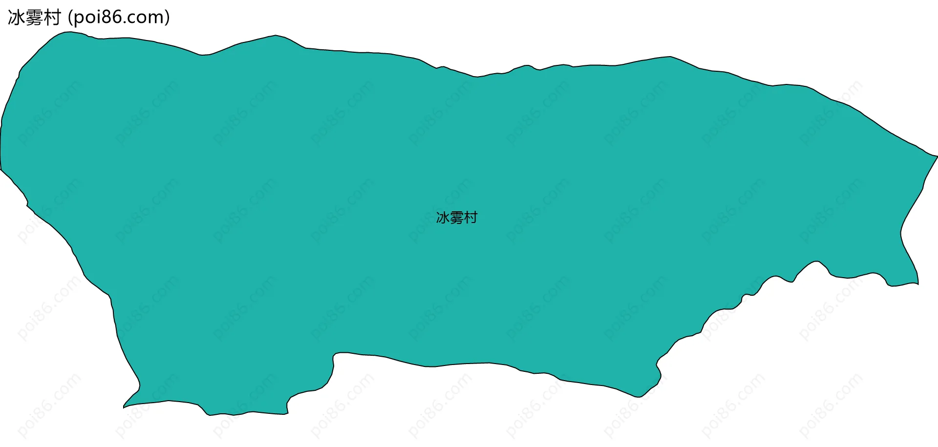 冰雾村边界地图