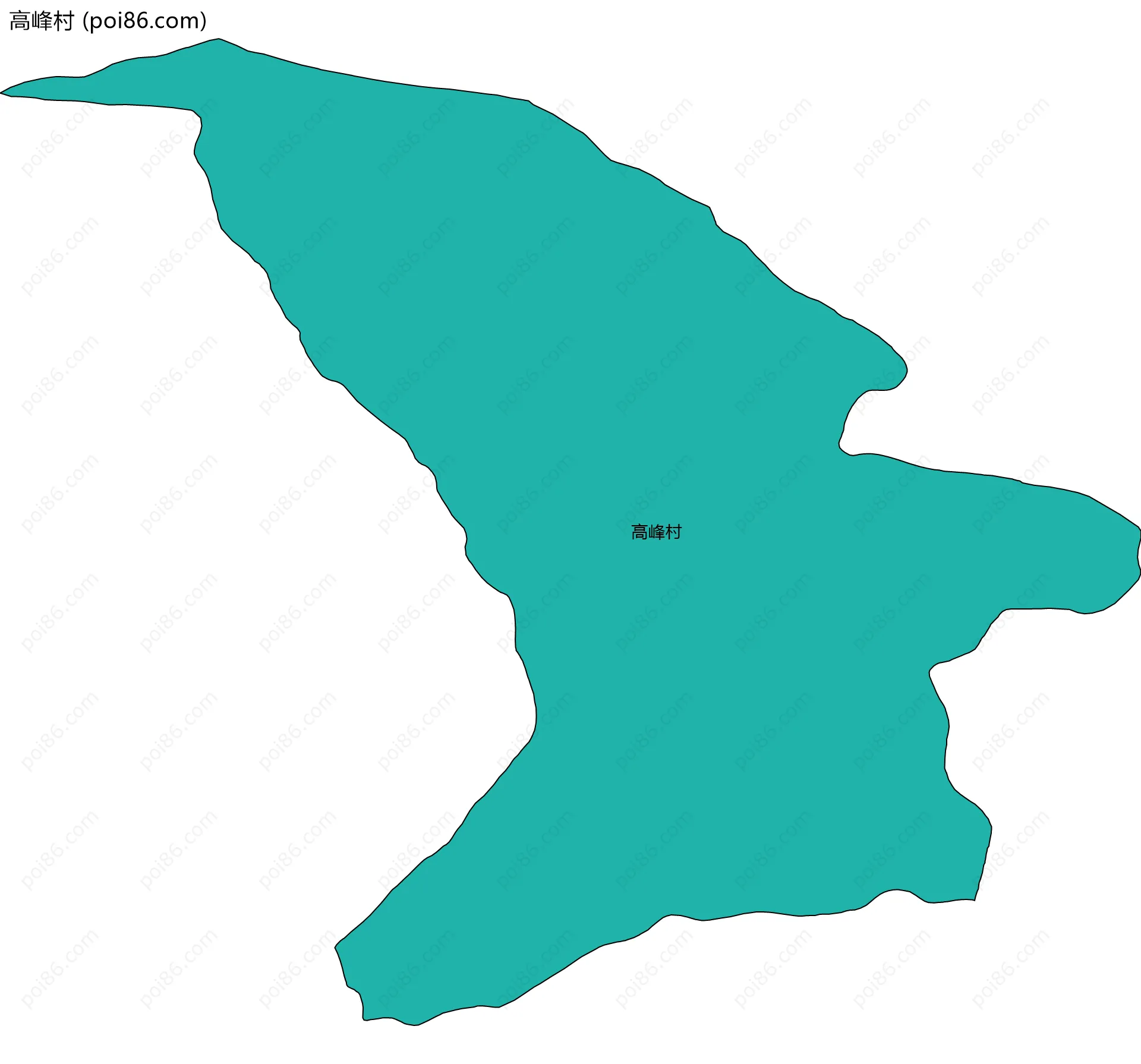 高峰村边界地图