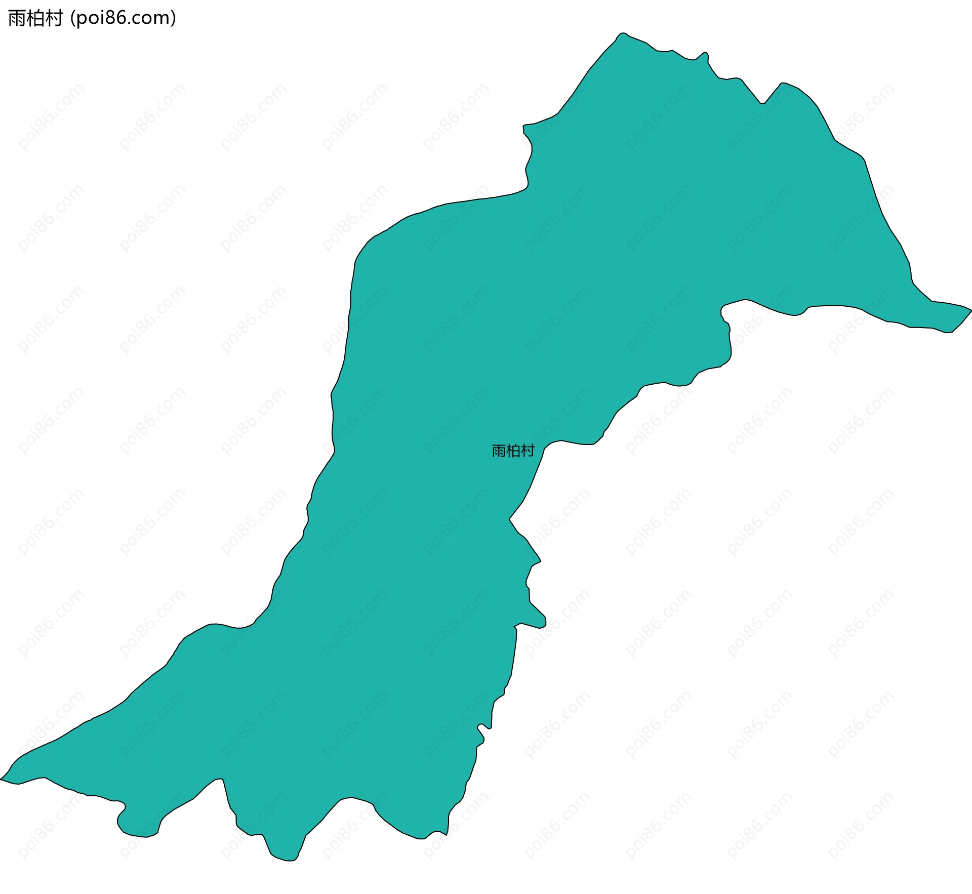 雨柏村边界地图
