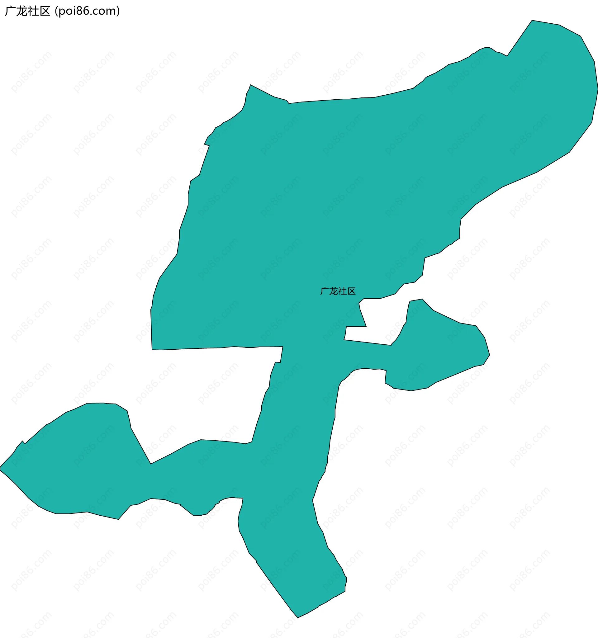 广龙社区边界地图