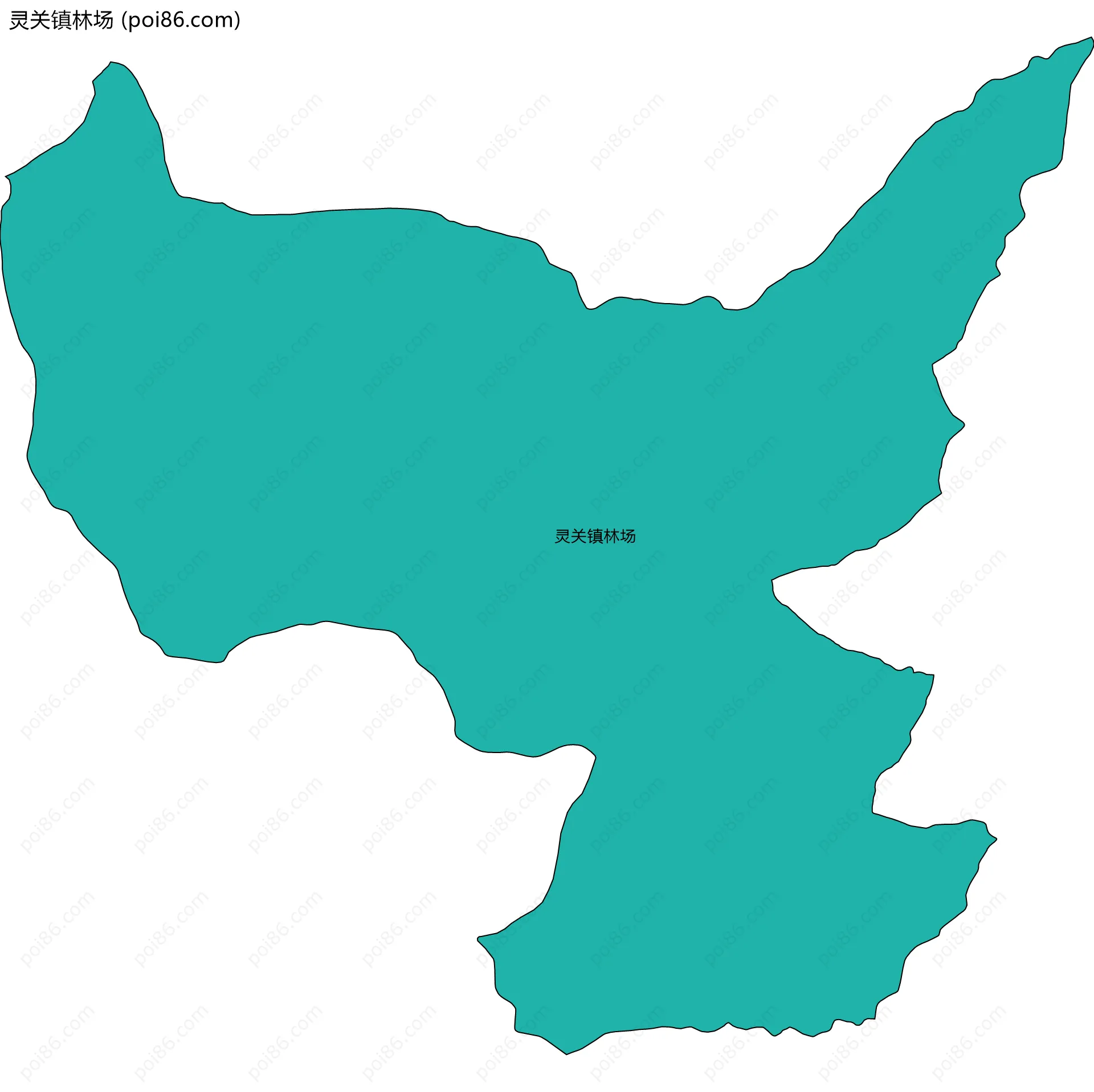 灵关镇林场边界地图