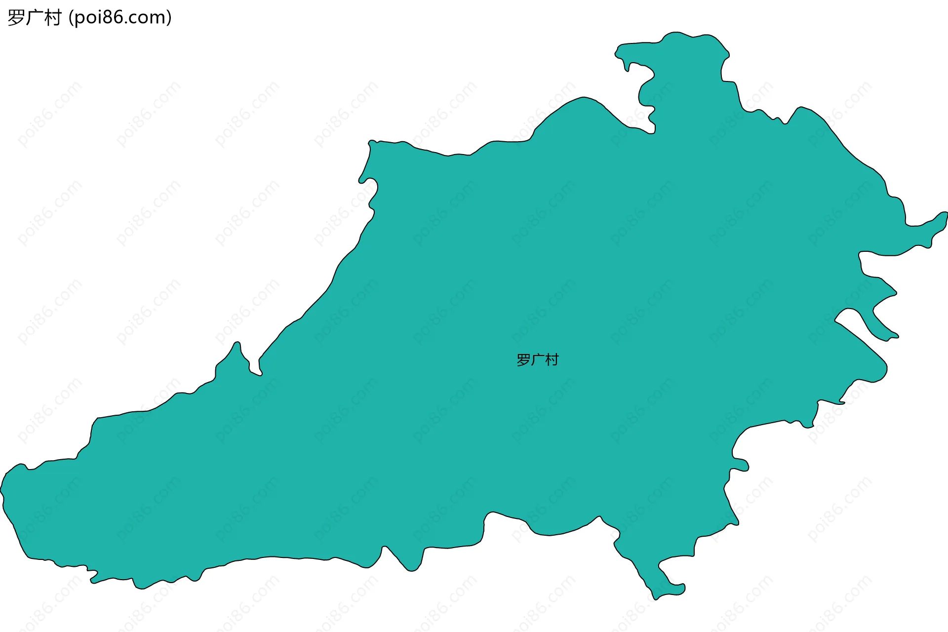 罗广村边界地图