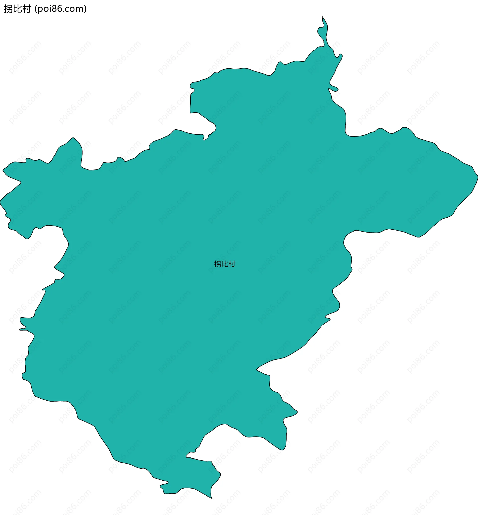 拐比村边界地图