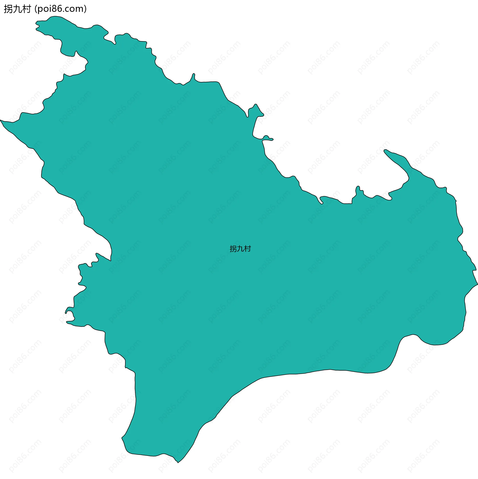 拐九村边界地图