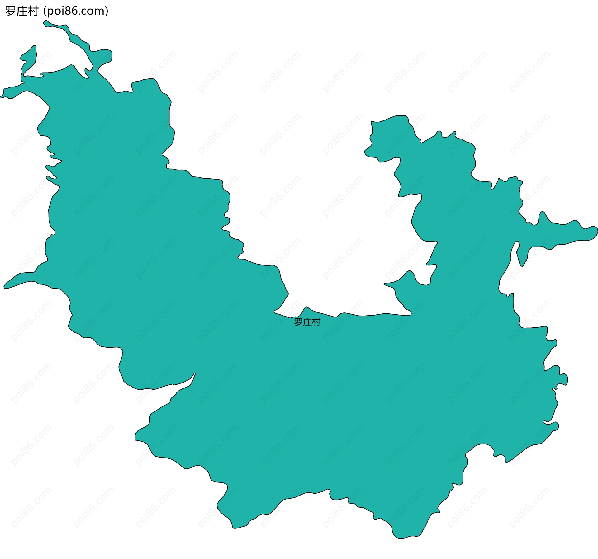 罗庄村边界地图