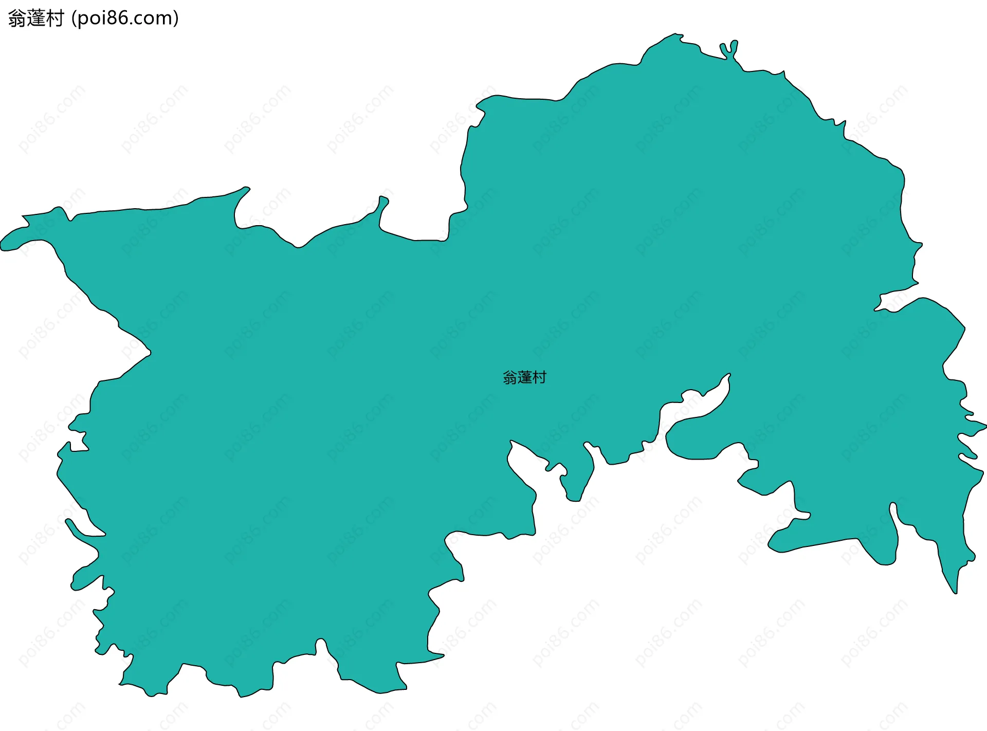 翁蓬村边界地图