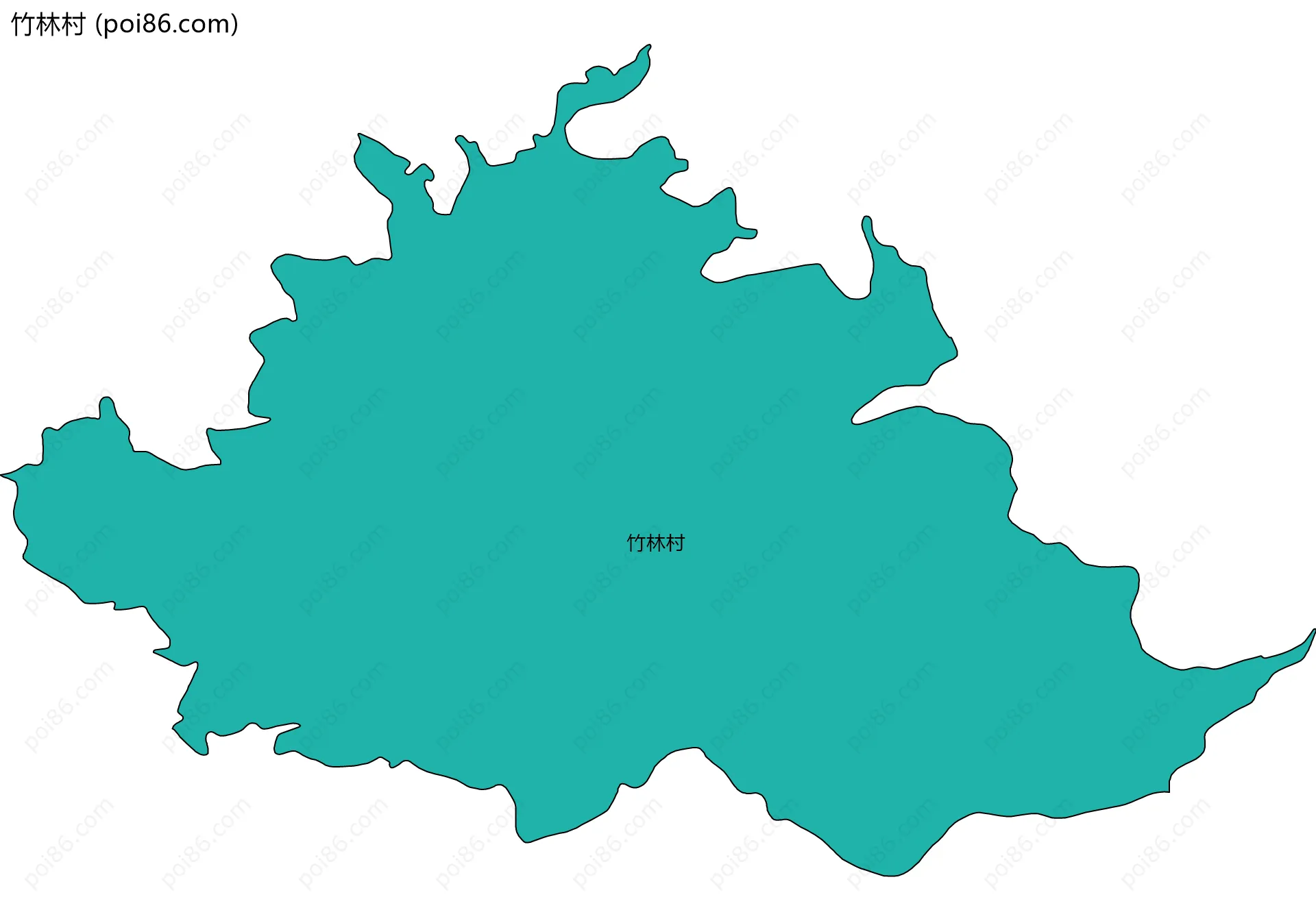 竹林村边界地图