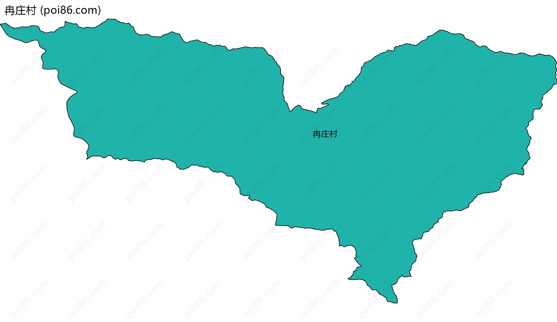 冉庄村边界地图