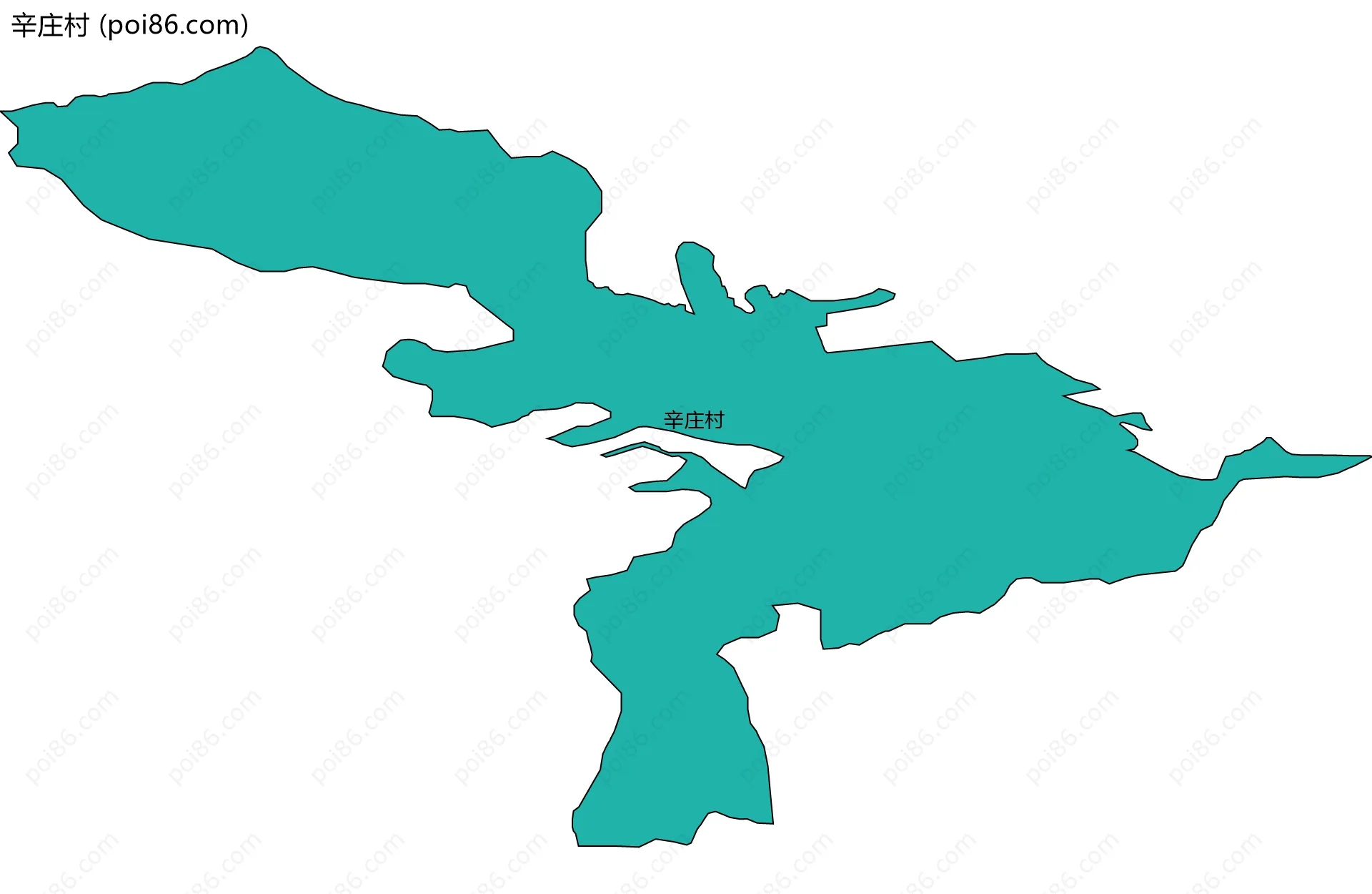 辛庄村边界地图