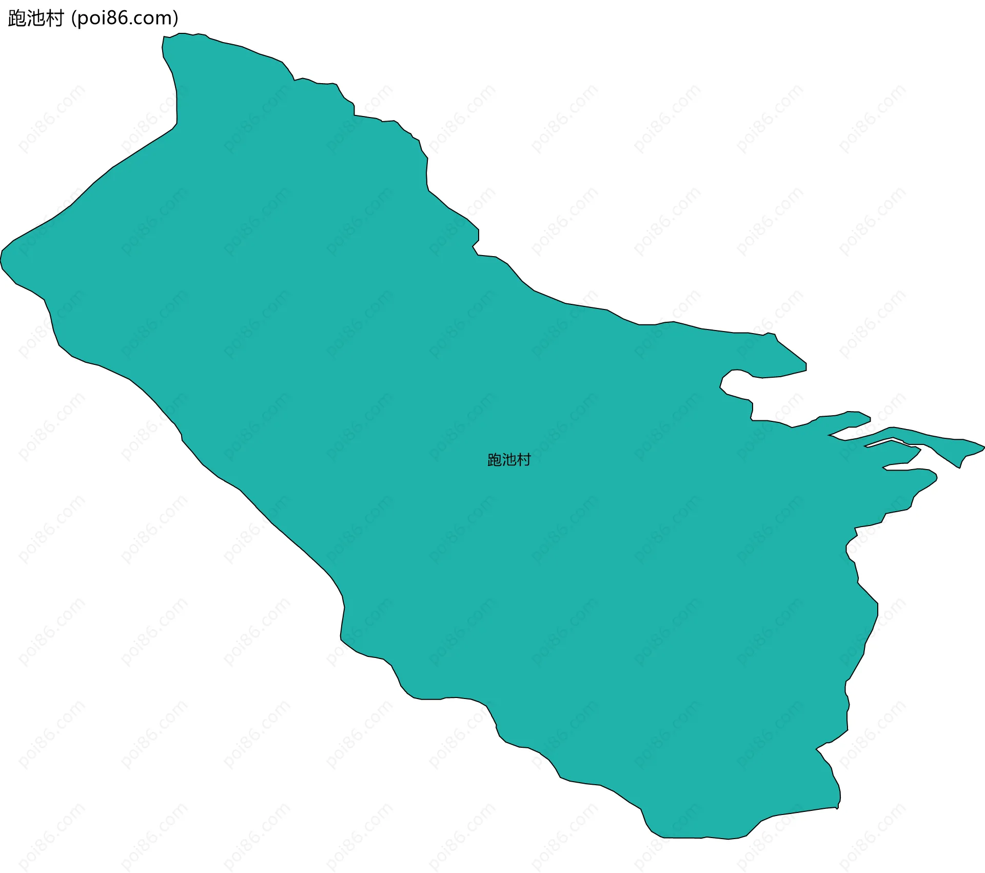 跑池村边界地图