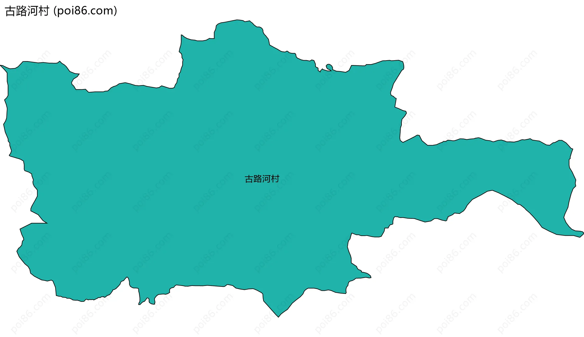 古路河村边界地图