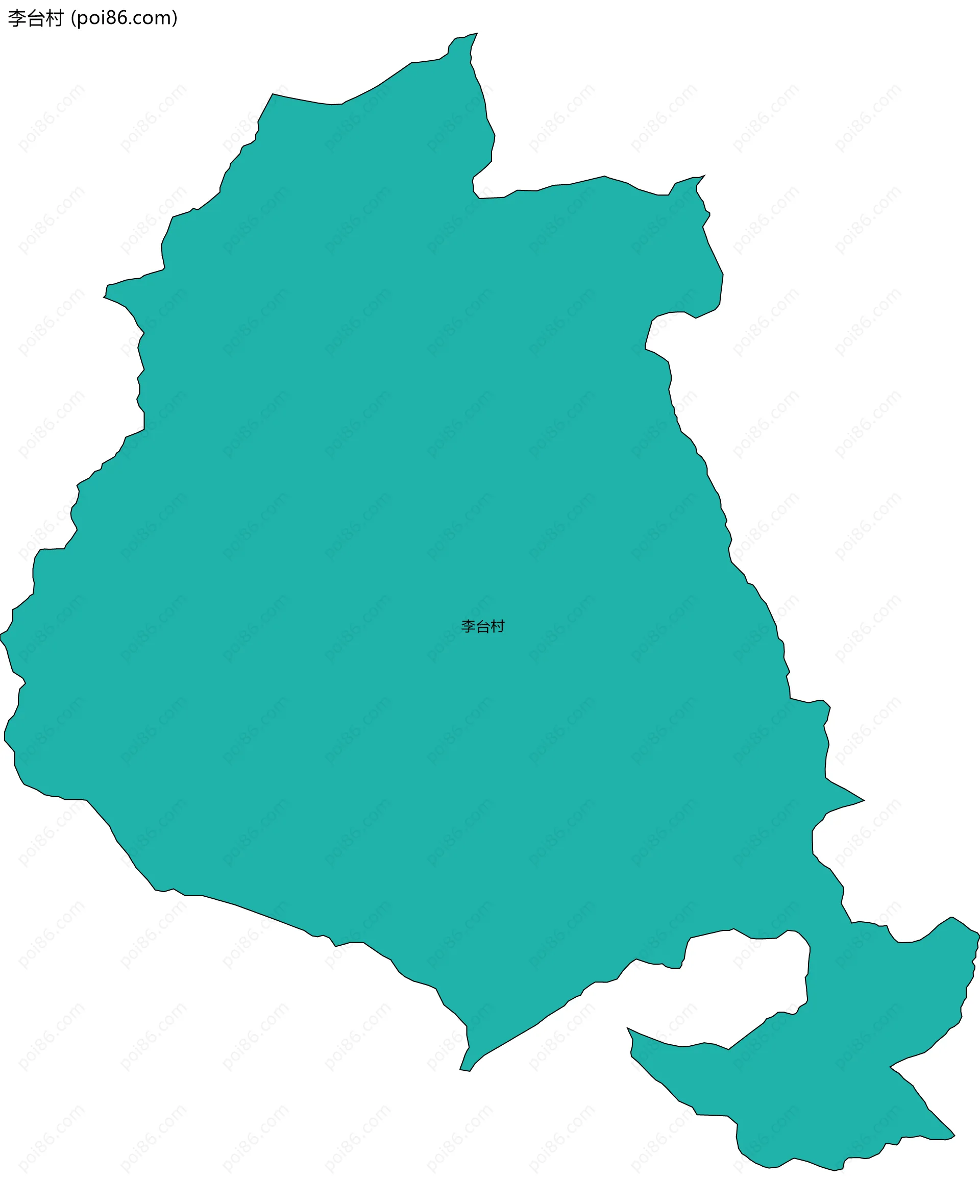 李台村边界地图