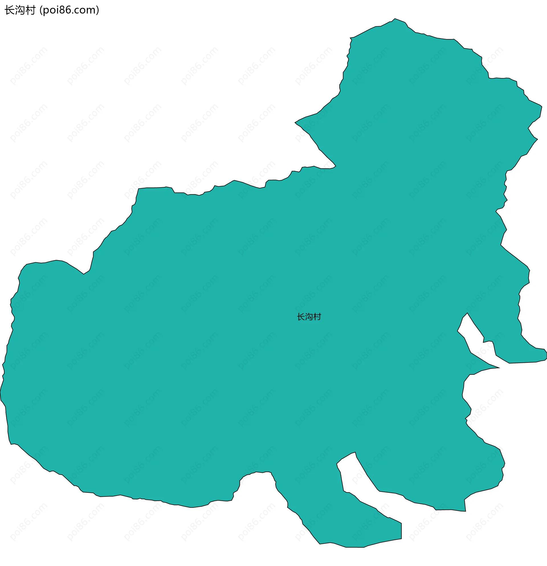 长沟村边界地图