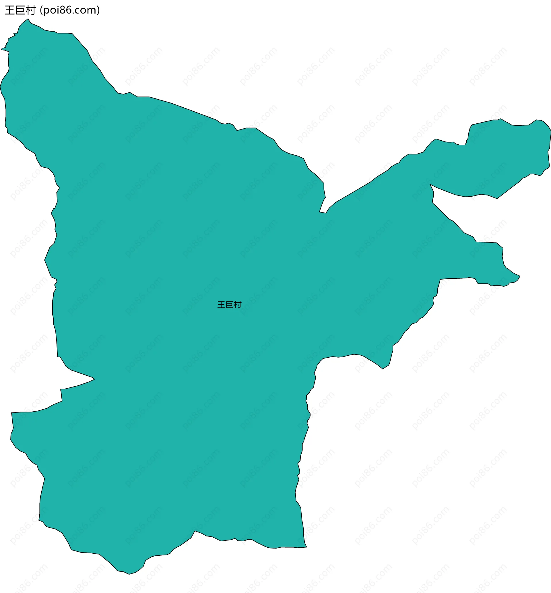 王巨村边界地图