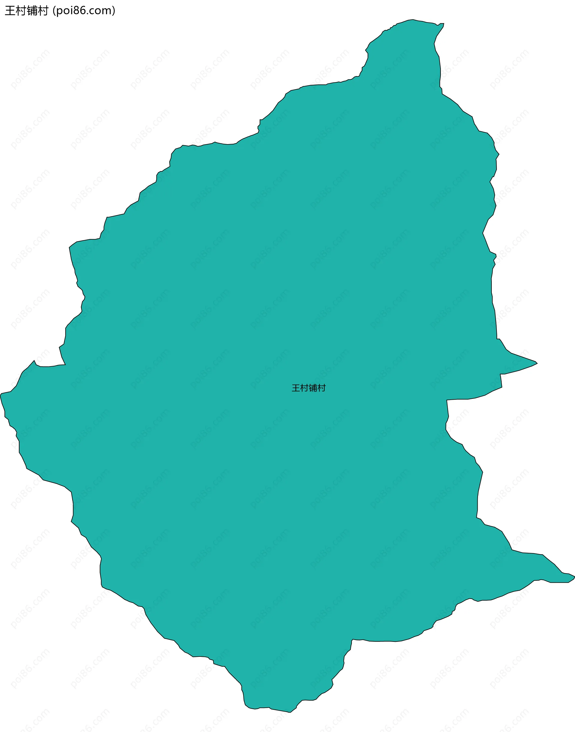 王村铺村边界地图