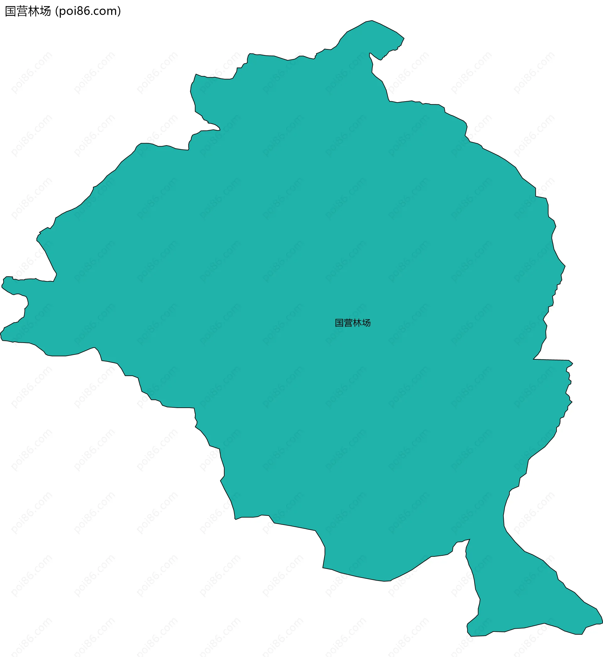 国营林场边界地图