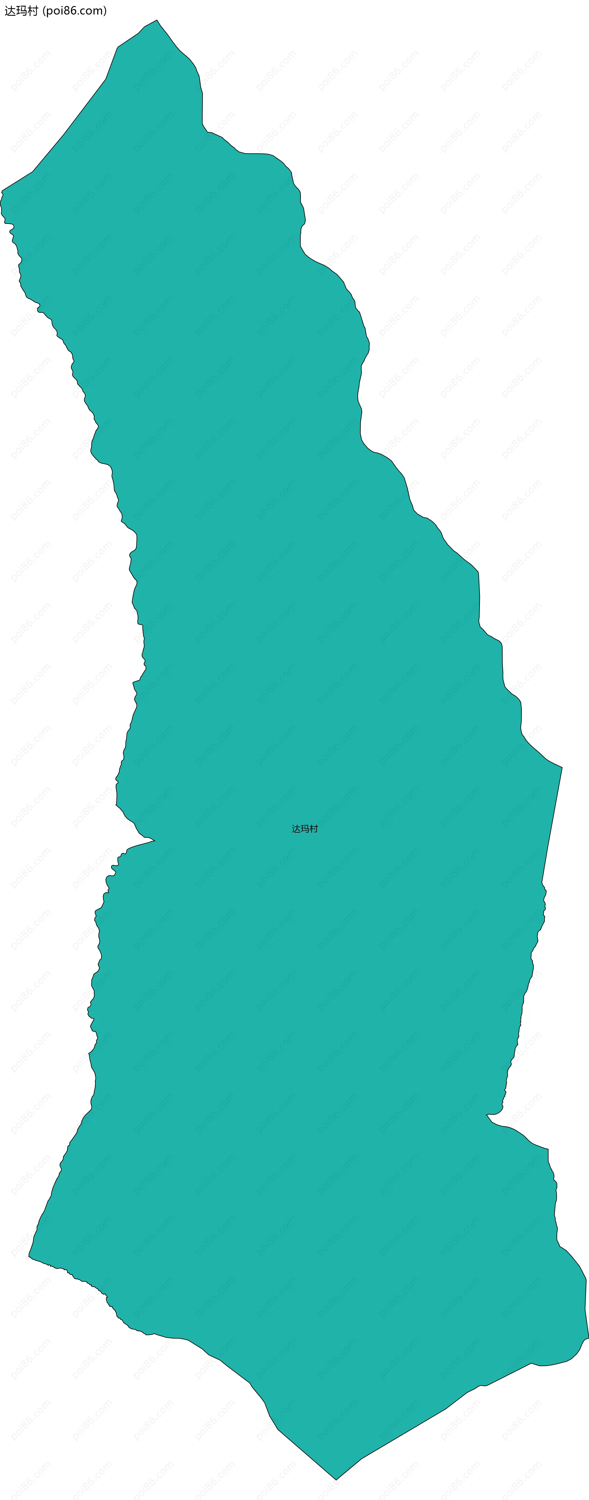 达玛村边界地图