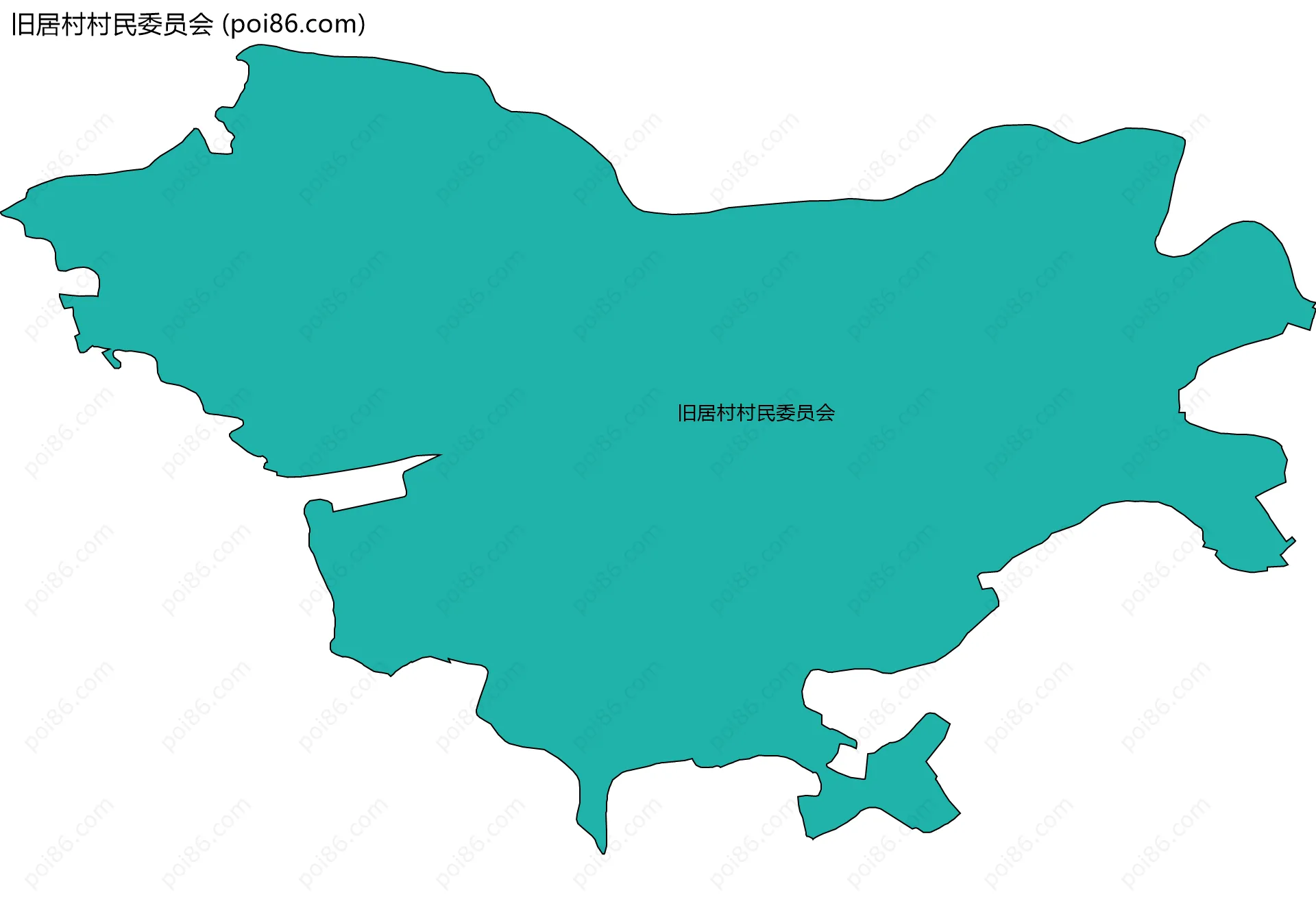 旧居村村民委员会边界地图