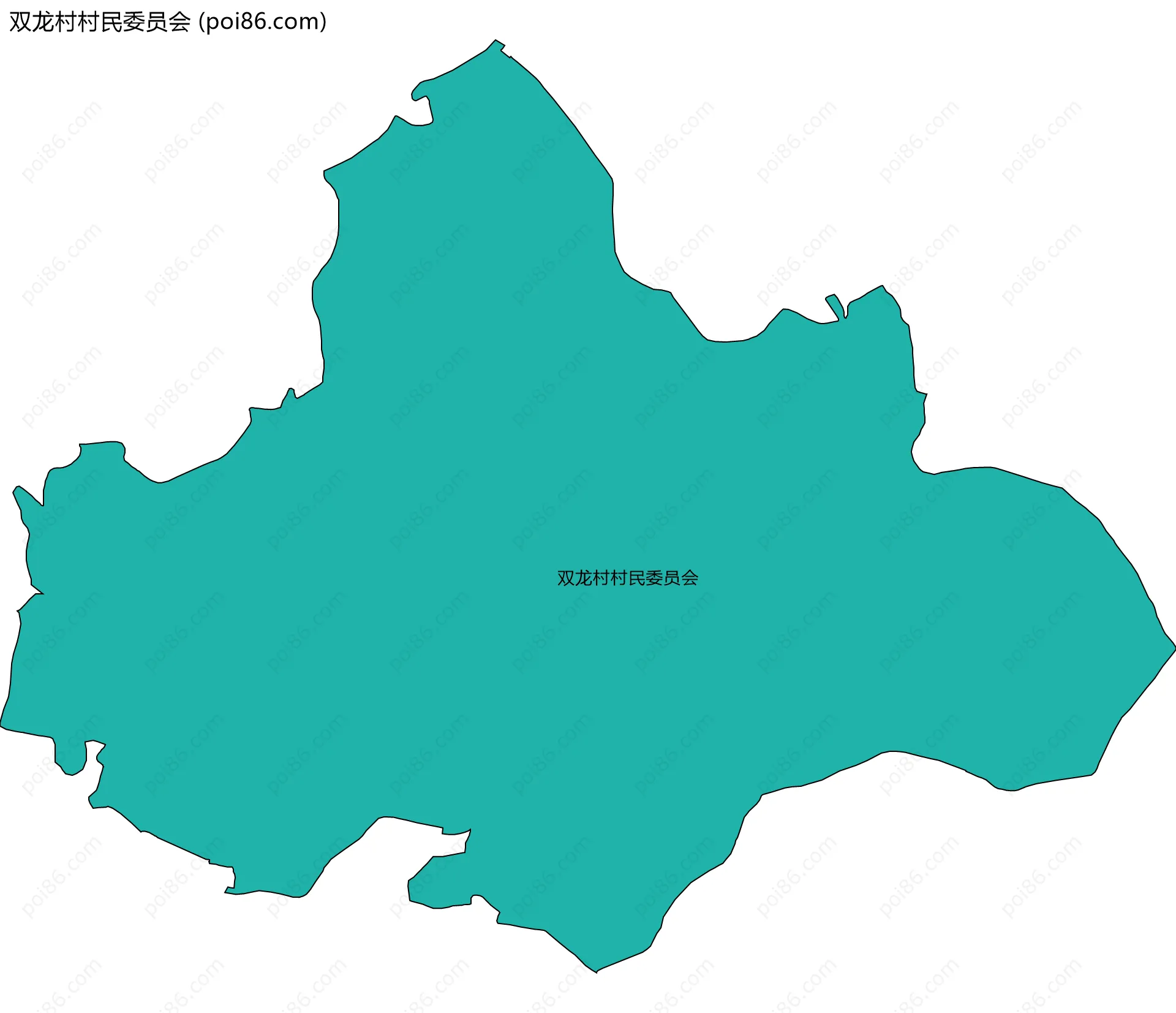 双龙村村民委员会边界地图