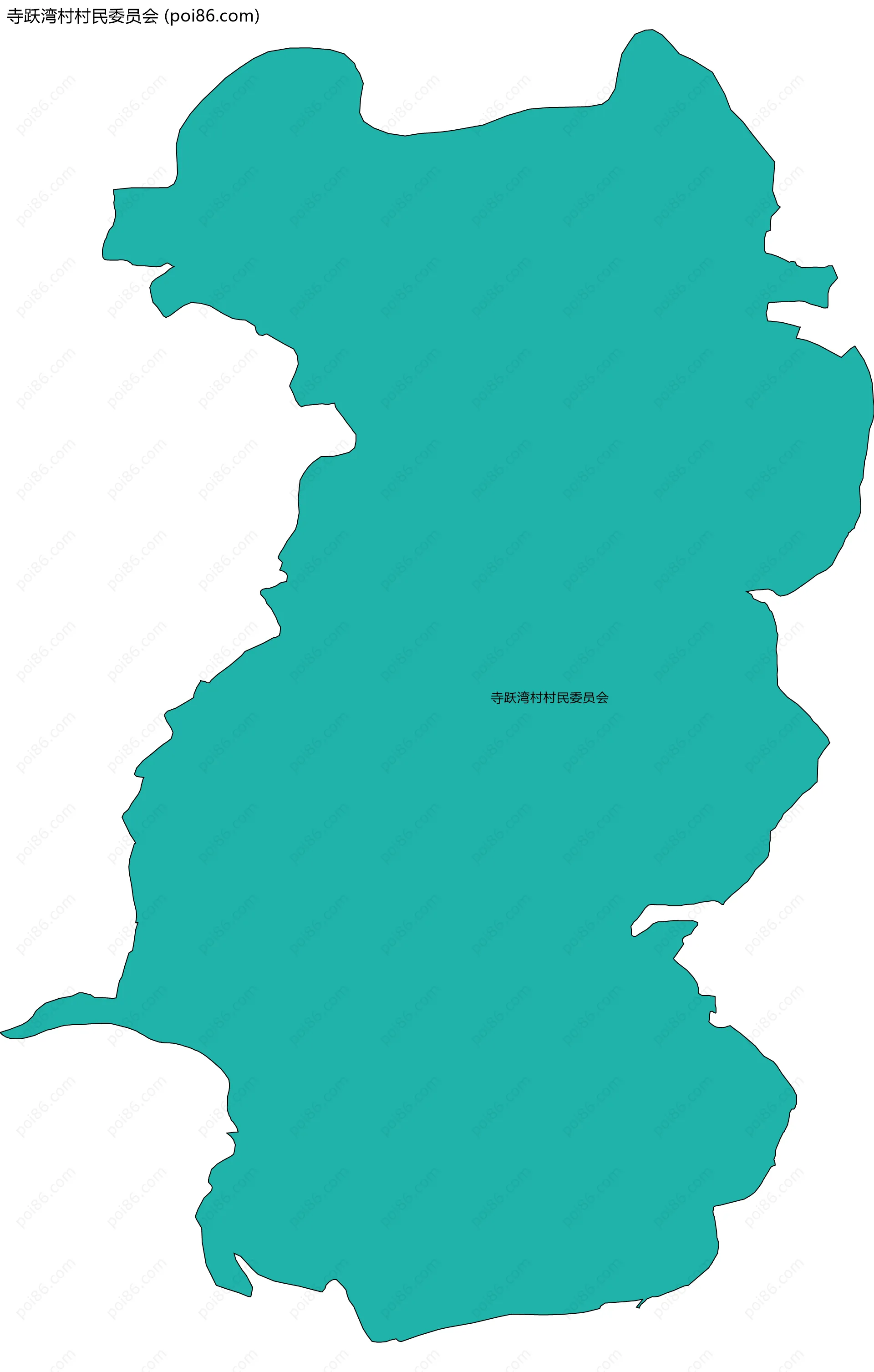 寺跃湾村村民委员会边界地图