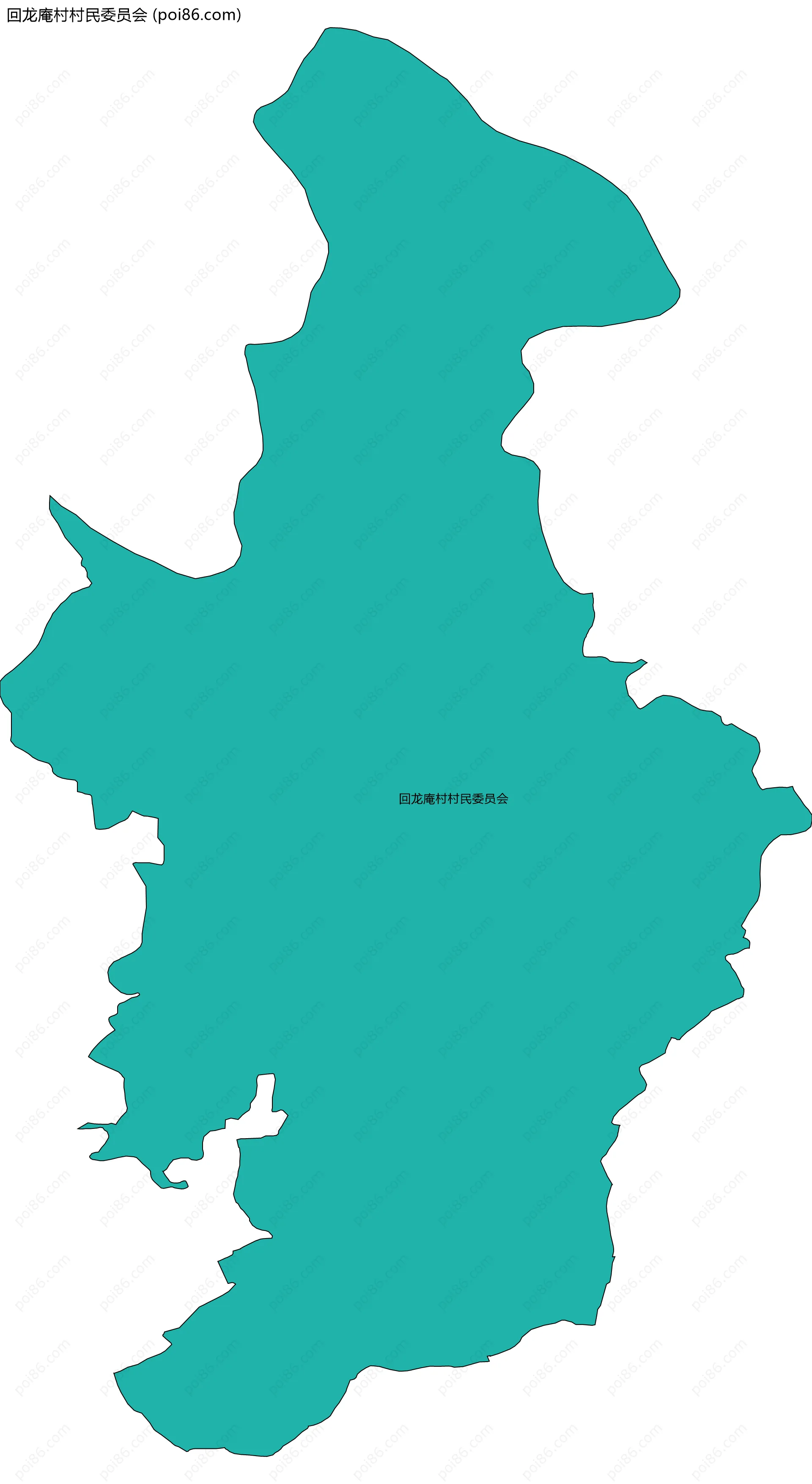 回龙庵村村民委员会边界地图