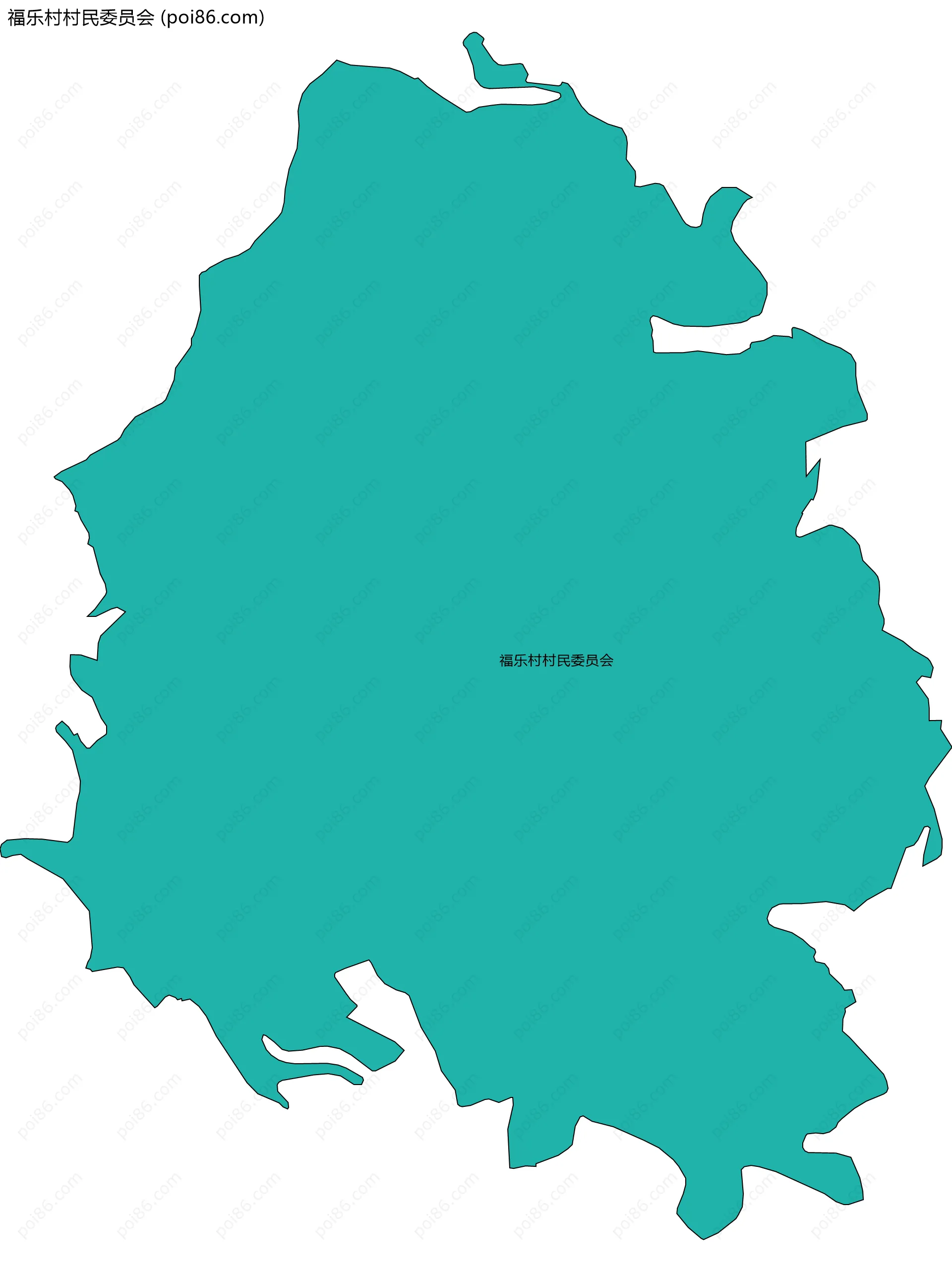 福乐村村民委员会边界地图