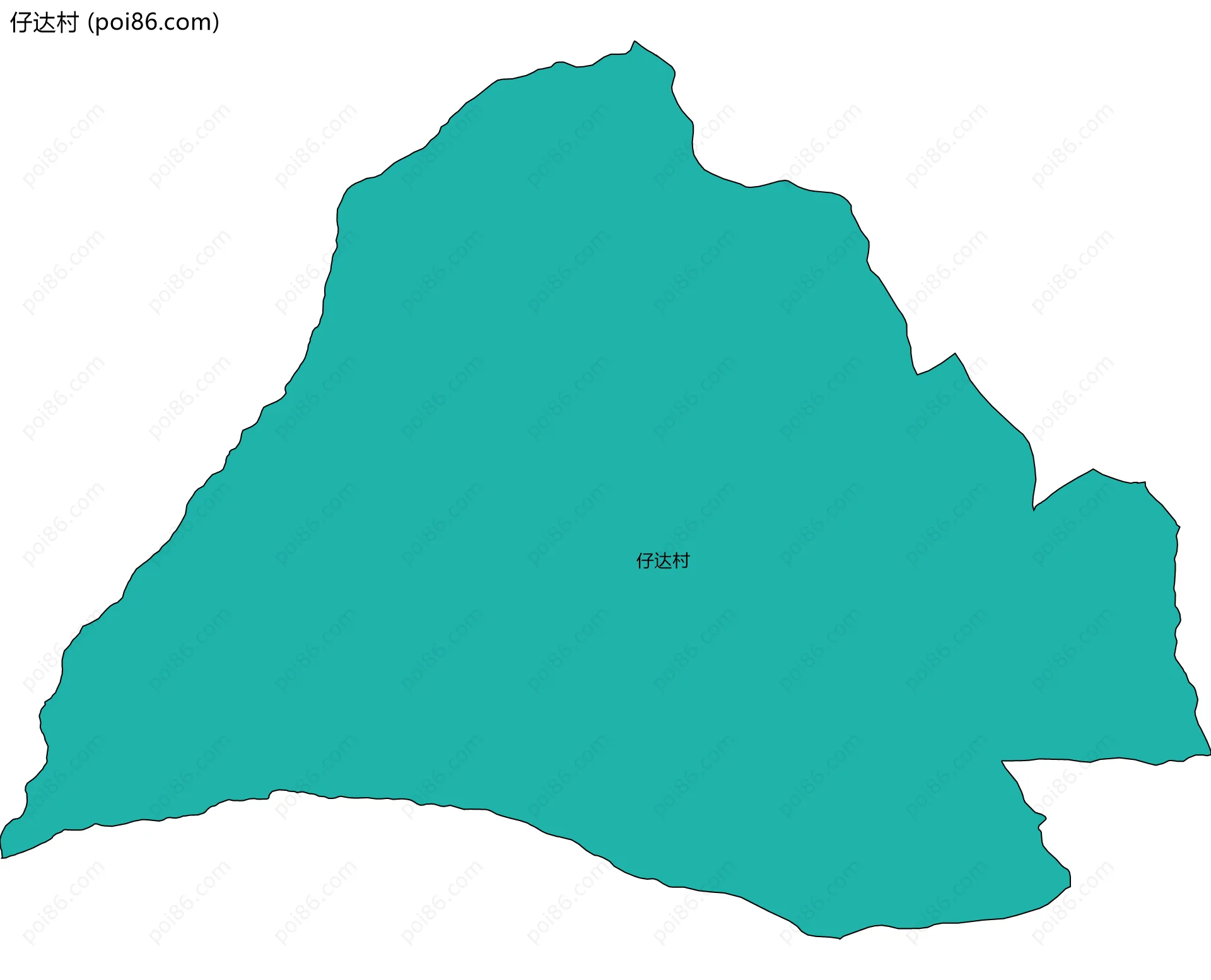 仔达村边界地图