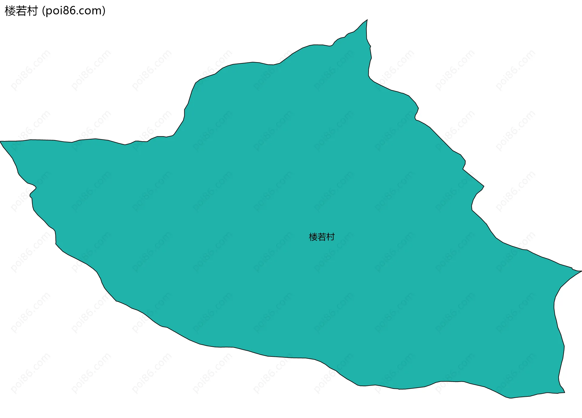 楼若村边界地图