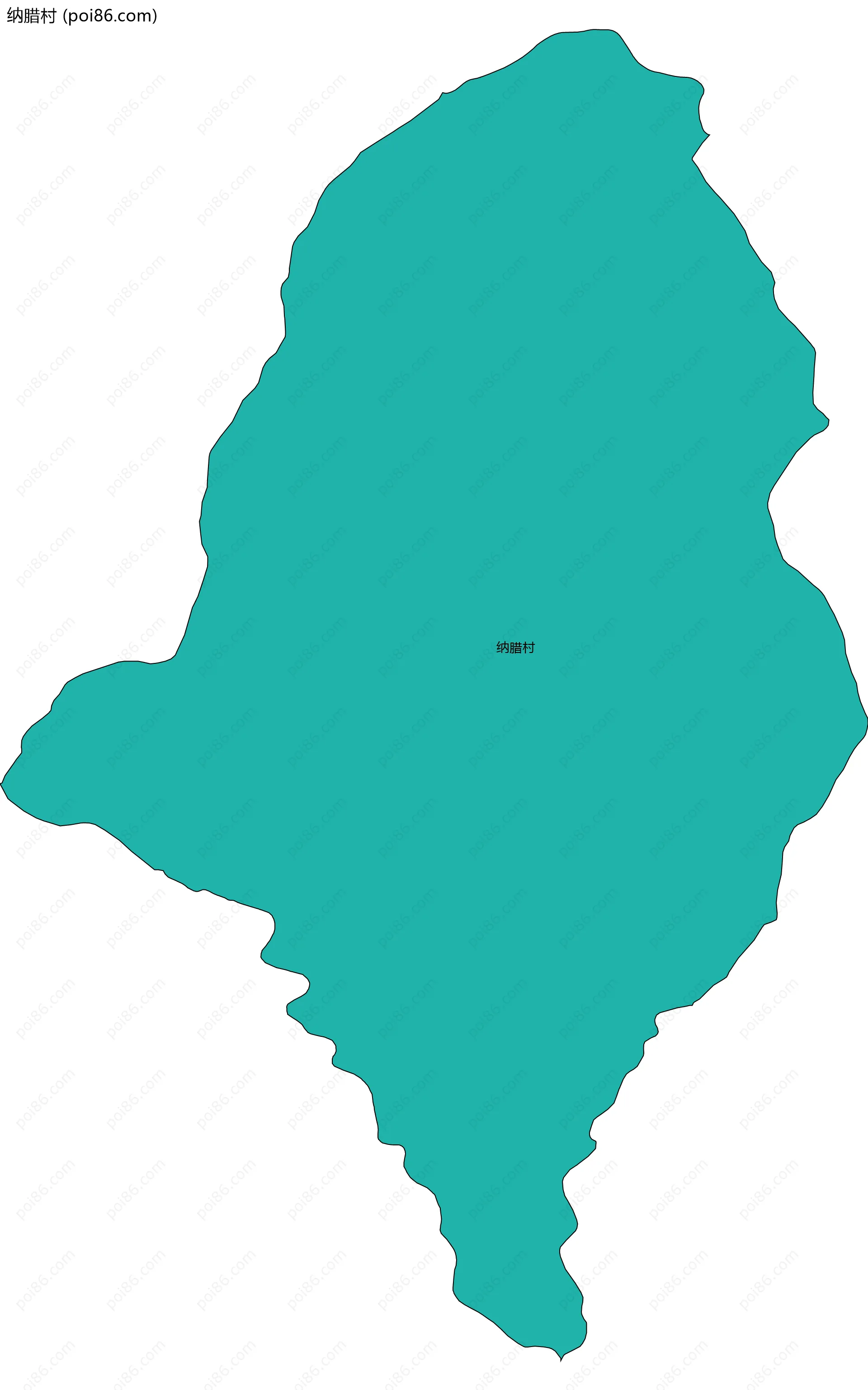 纳腊村边界地图