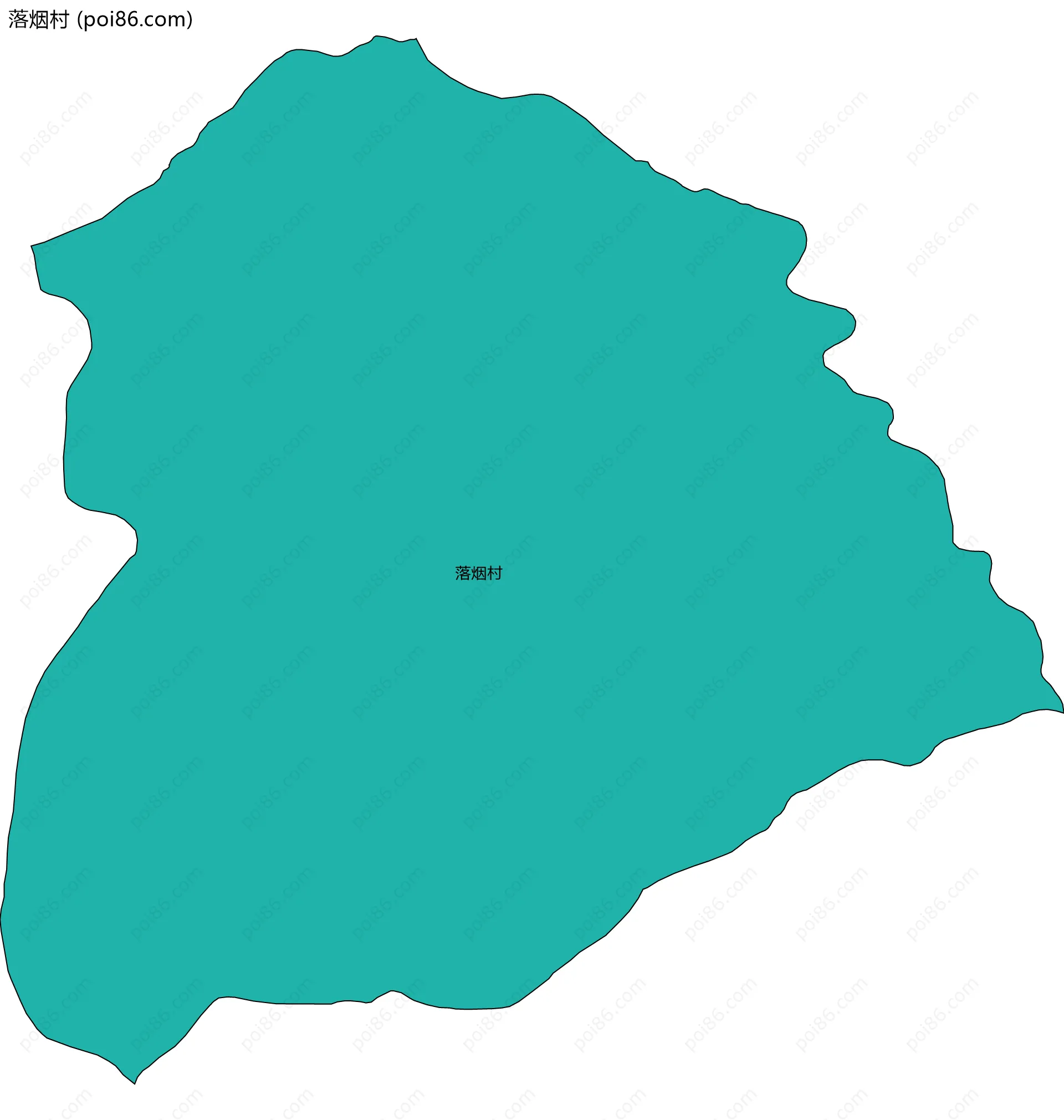 落烟村边界地图